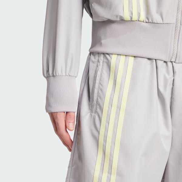 adidas Fashion Front Stripes Firebird Shorts Grey Two M Mens Product Image