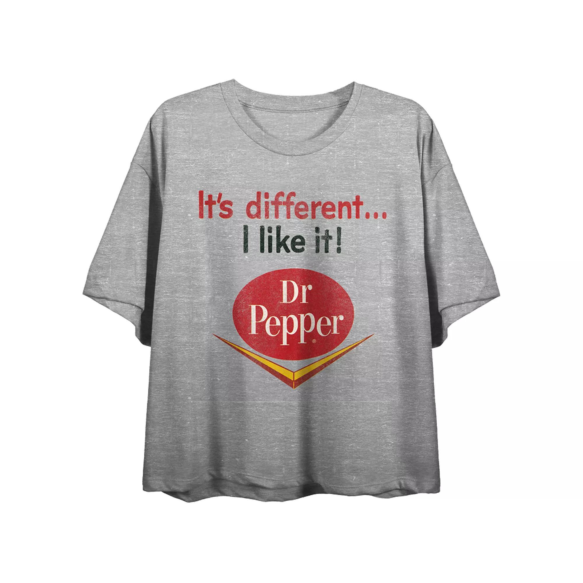 Juniors Dr. Pepper Its Different Graphic Flowy Tee, Womens Product Image