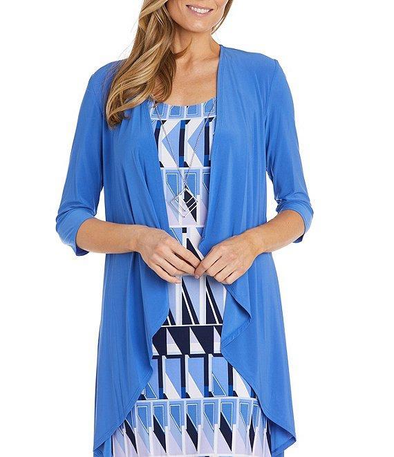 R & M Richards Geo Print 2-Piece Jacket Dress Product Image