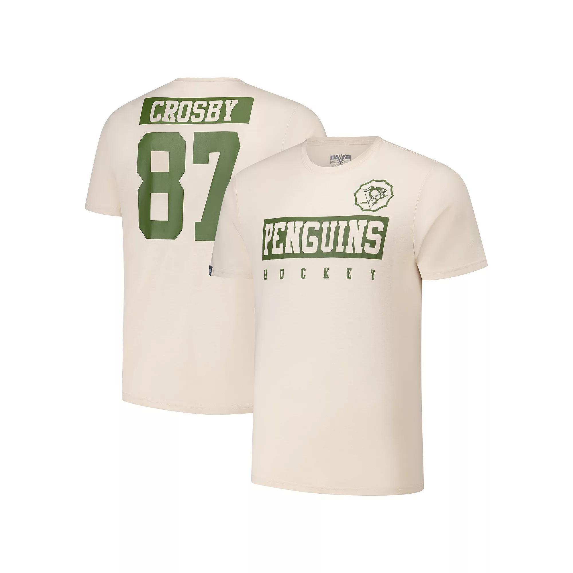 Mens Levelwear Sidney Crosby Khaki Pittsburgh Penguins 2024 NHL Military Appreciation Richmond Delta Player Name & Number T-Shirt Product Image