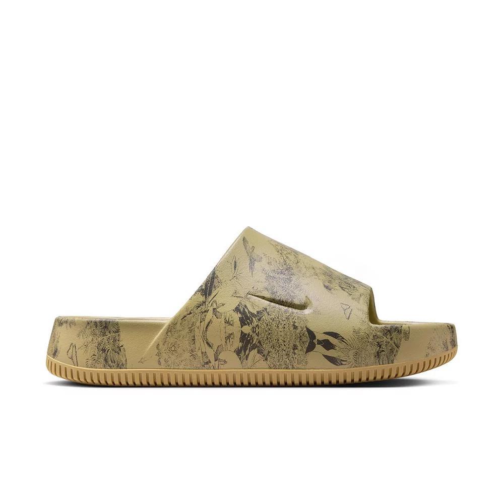 Nike Calm Slide Print Men's Sandals, Size: 13, Parachute Beige Product Image