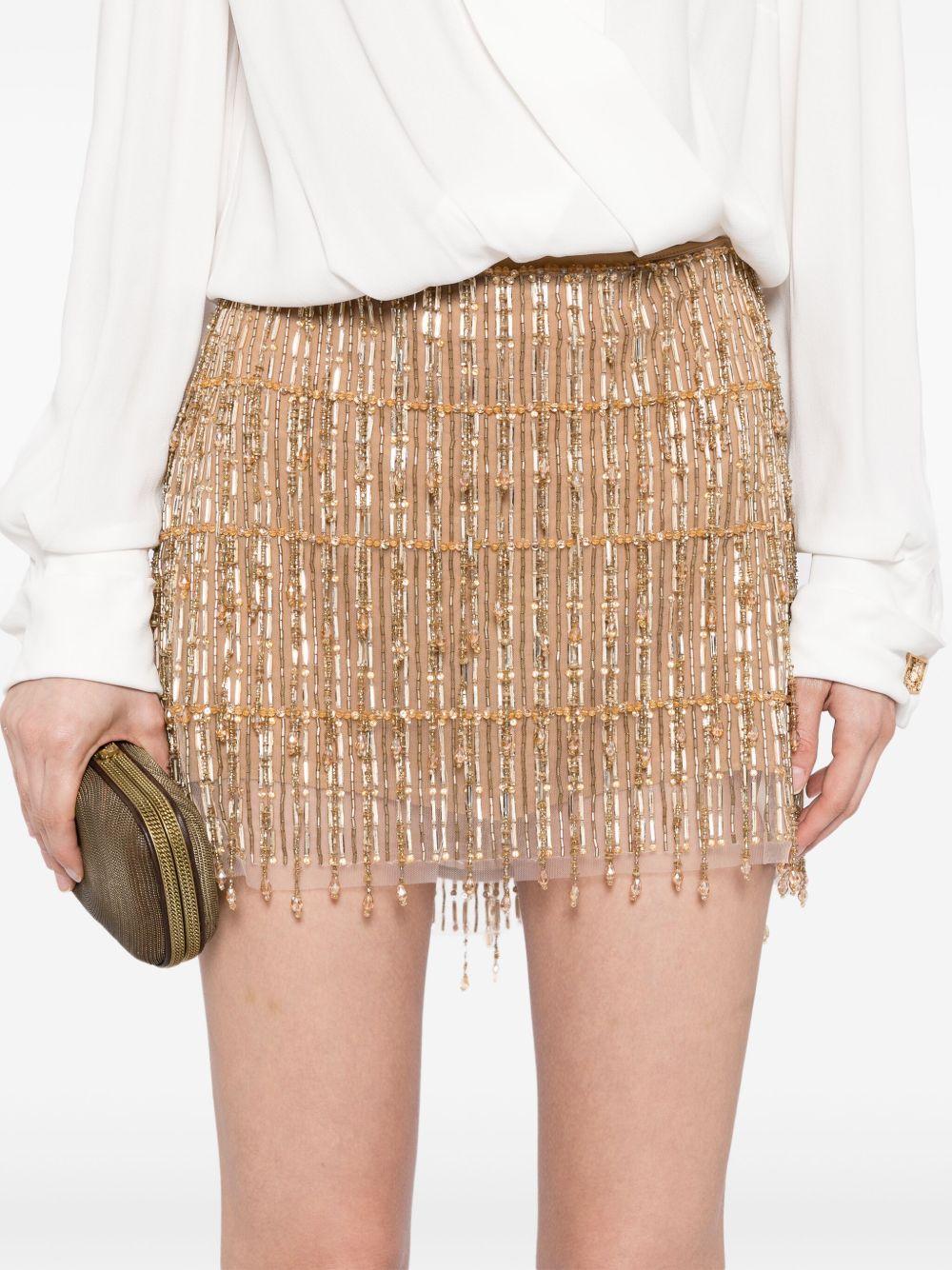 sequinned-skirt mini dress Product Image