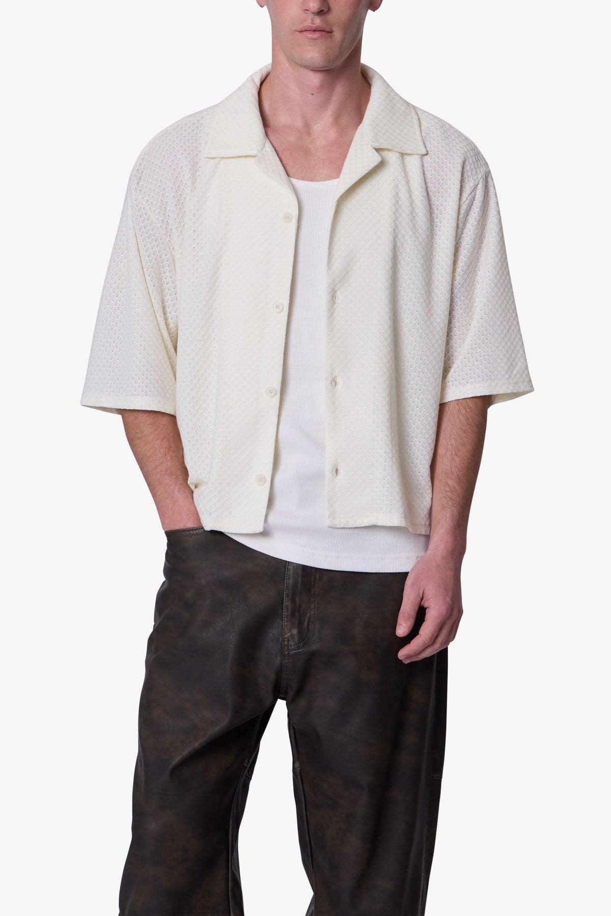 Washed Poplin Shirt - White Product Image