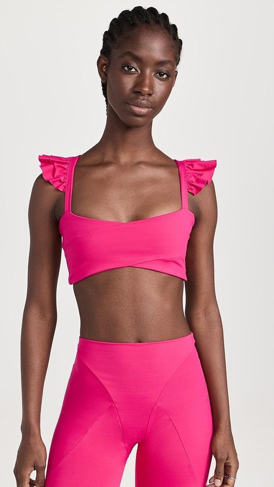 Port De Bras Cross Ruffle Crop | Shopbop Product Image
