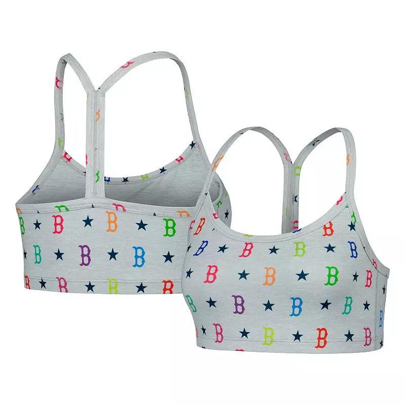 Women's Gray Boston Red Sox TLC Rainbow Bra, Size: XS, Grey Product Image