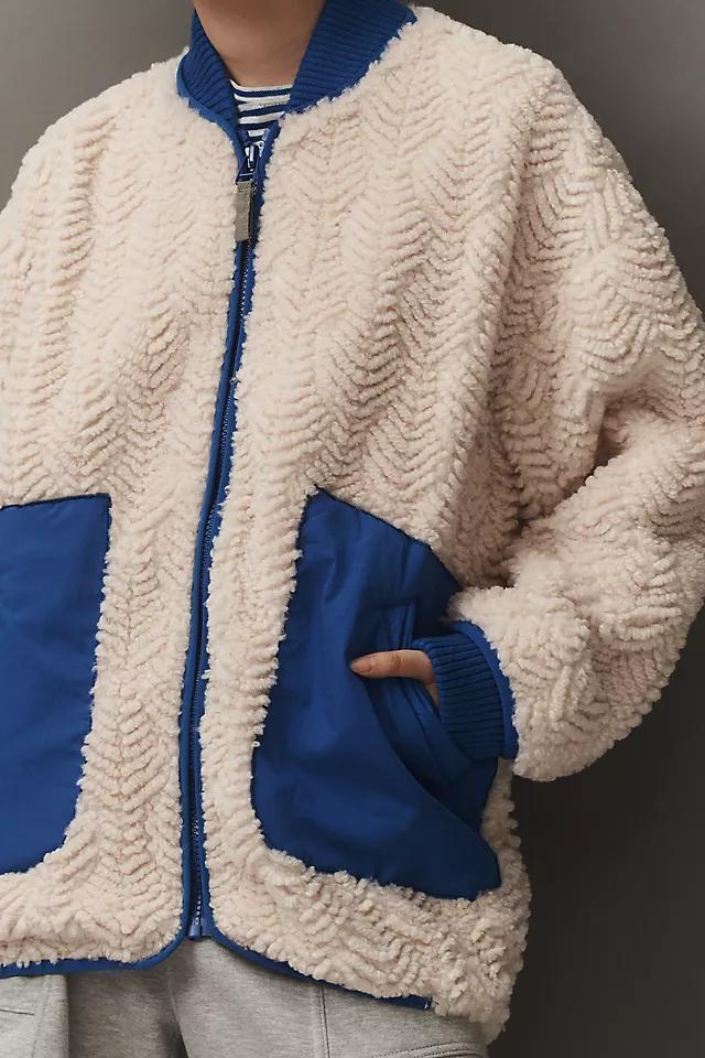 Pilcro Colorblock Sherpa Jacket Product Image