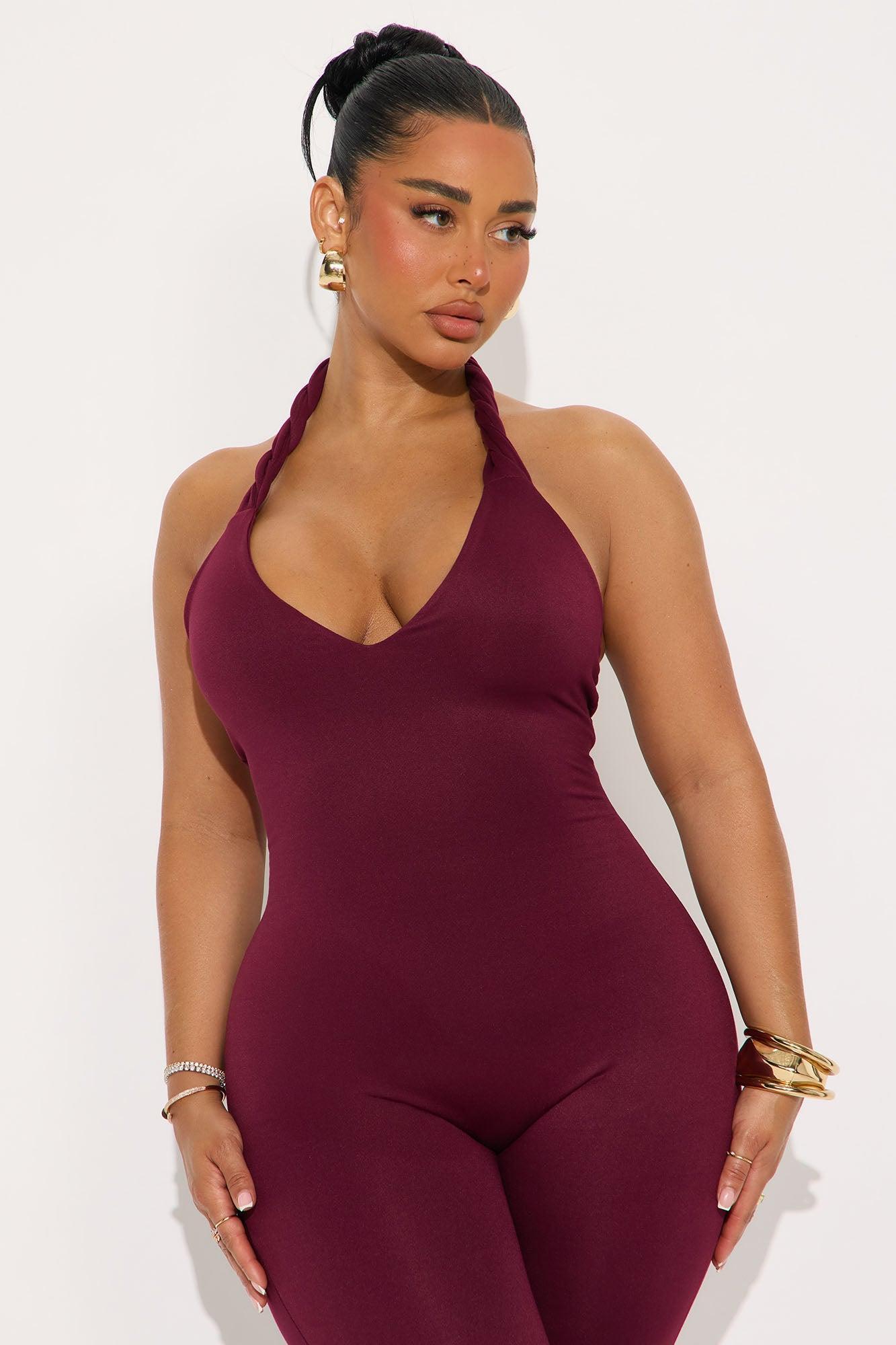 Endless Memories Capri Jumpsuit - Wine Product Image