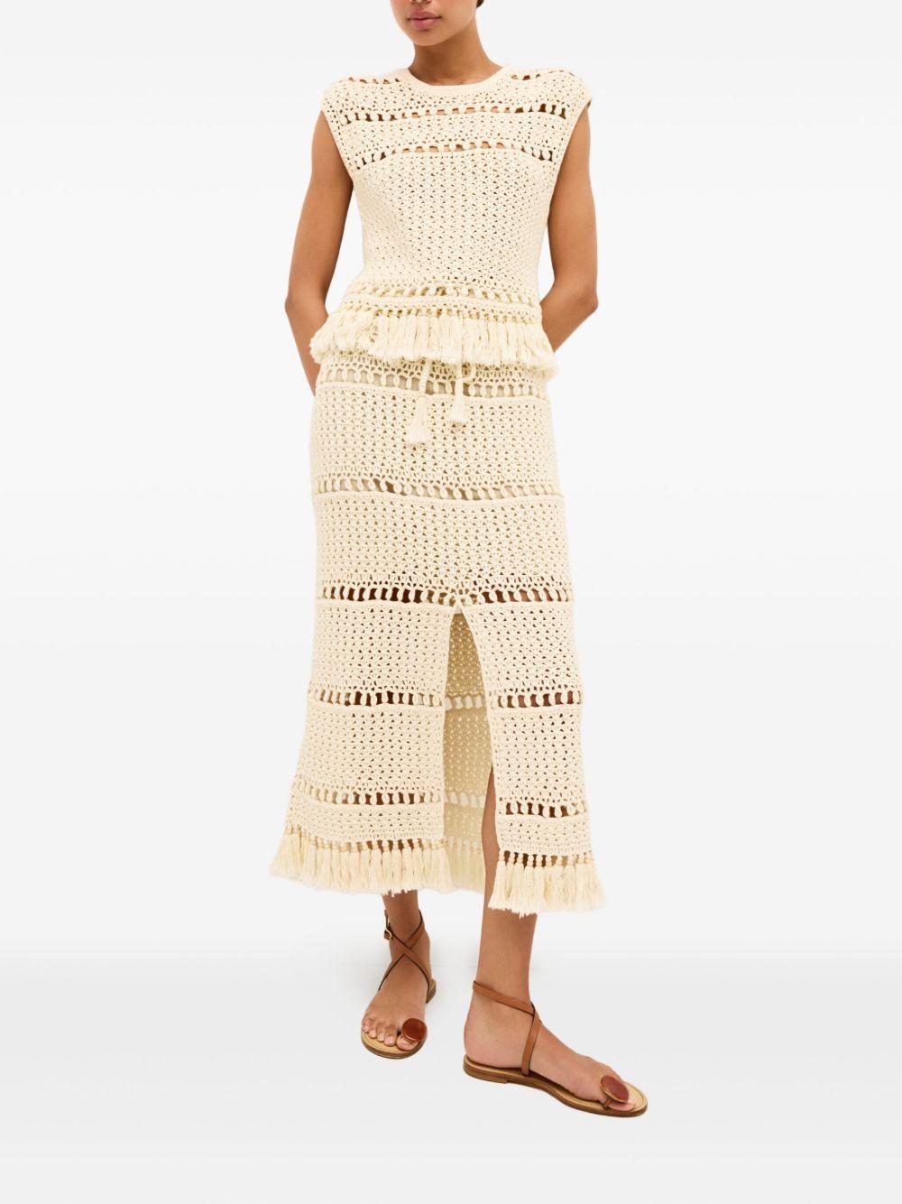 Petra crochet midi skirt Product Image