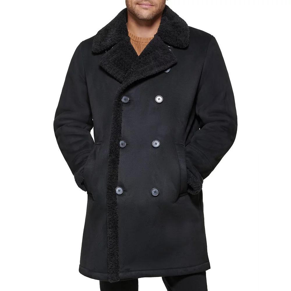 Men's Dockers® Faux Shearling Walking Coat, Size: Small, Black Product Image
