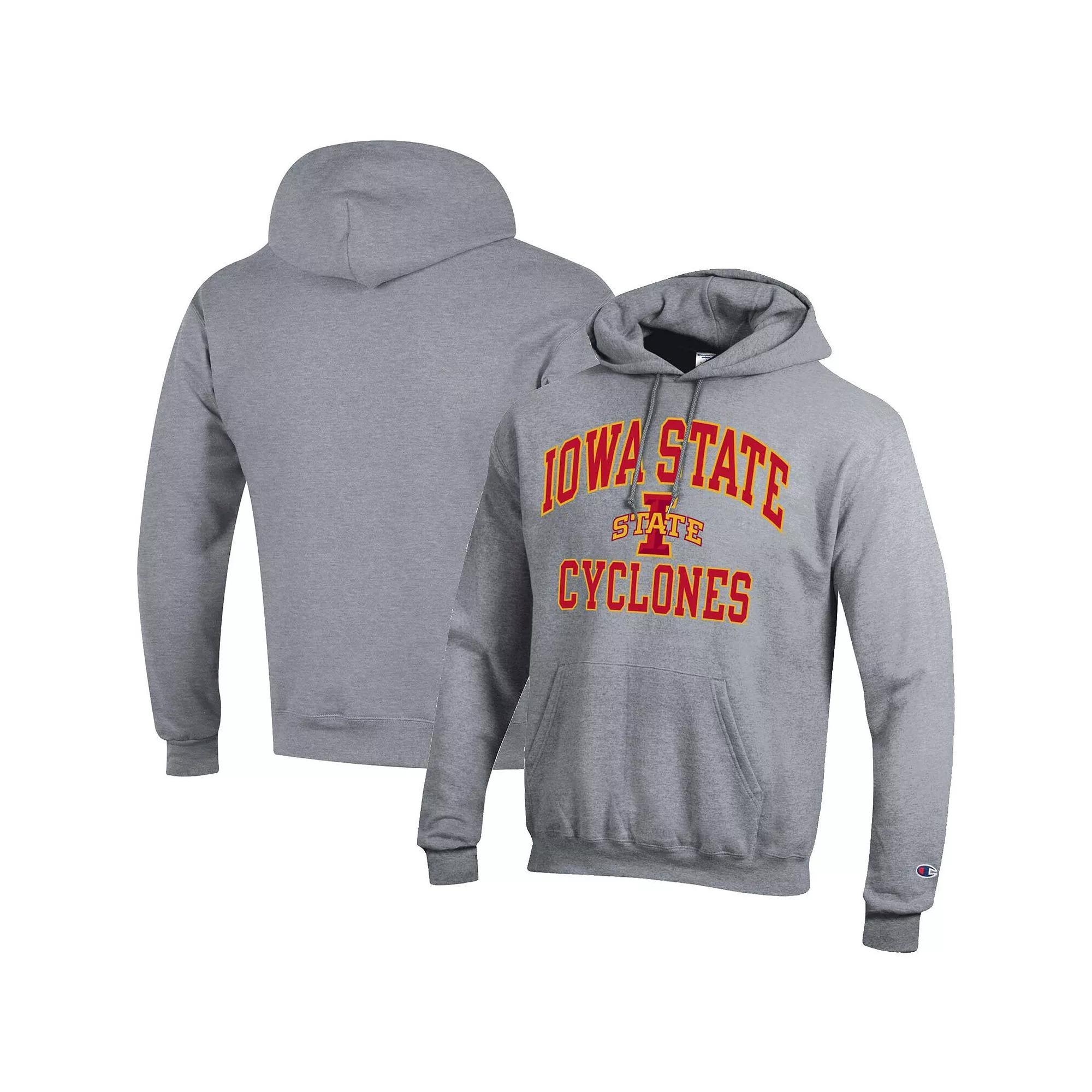 Men's Champion Heather Gray BYU Cougars High Motor Pullover Hoodie, Size: 2XL, Grey Product Image