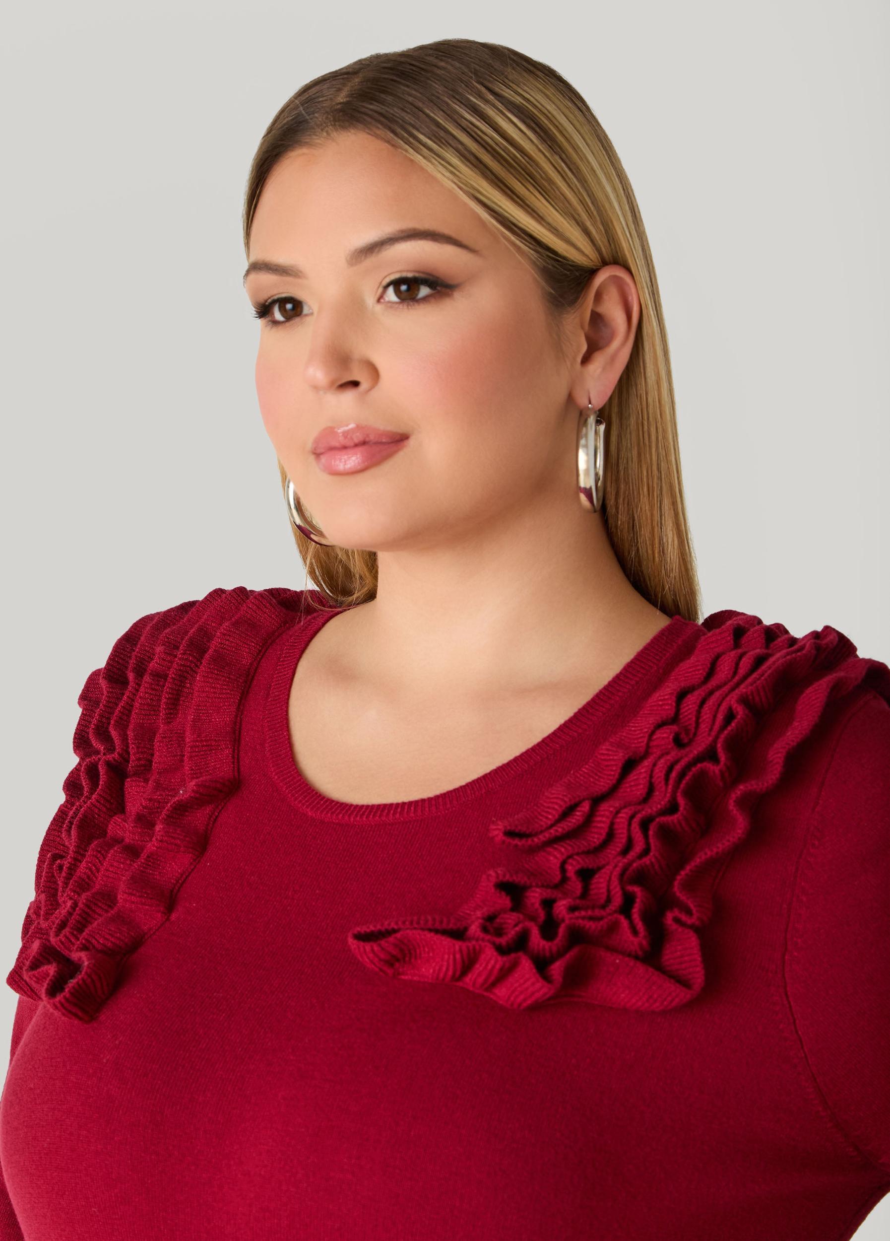 Ruffled Sweater Product Image