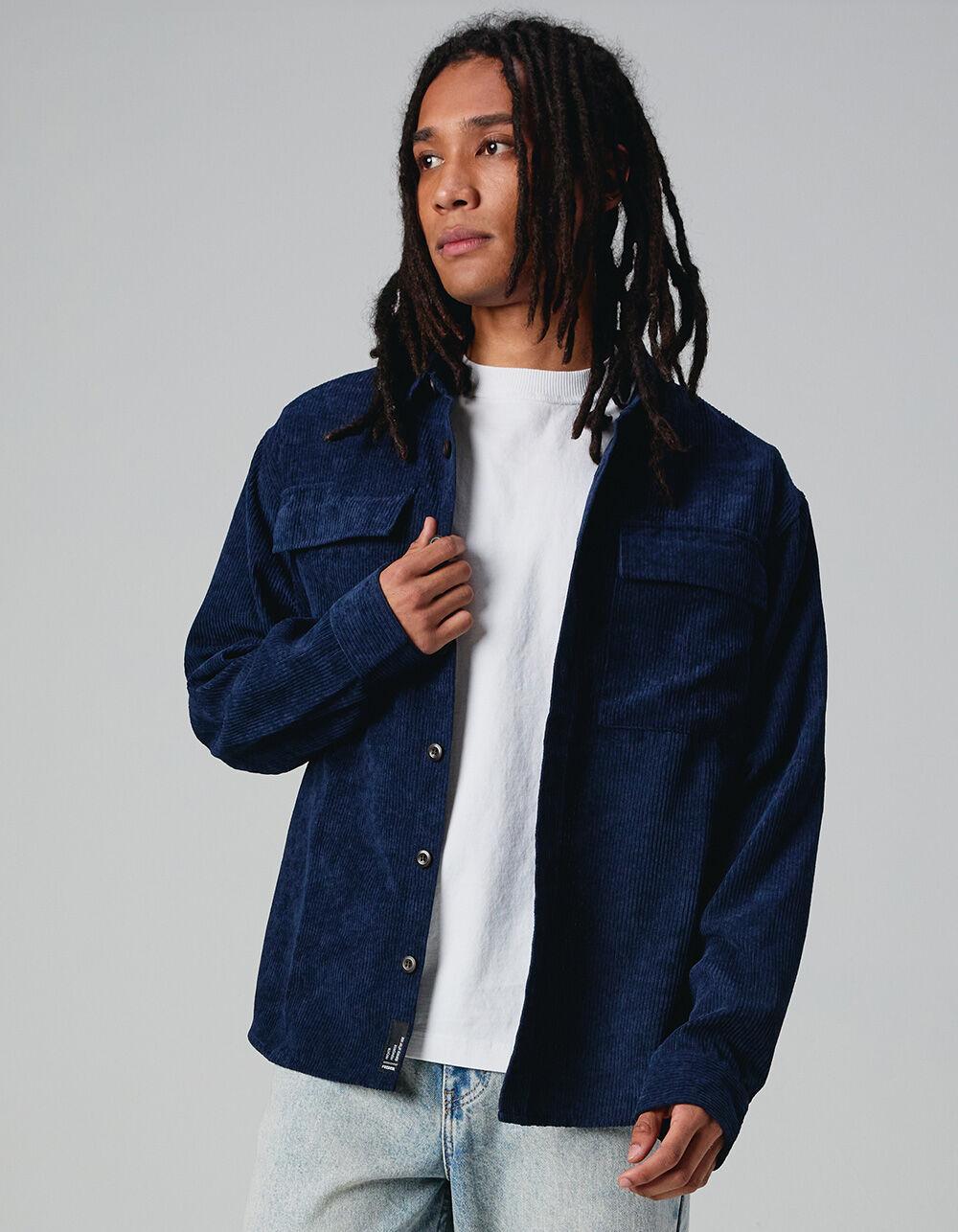 RSQ Mens Oversized Long Sleeve Corduroy Button Up Shirt Product Image