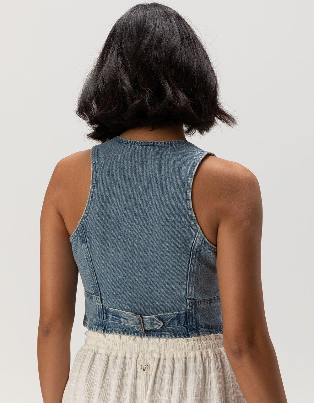 LEVI'S Premium Mona Denim Womens Corset - MEDIUM WASH Product Image