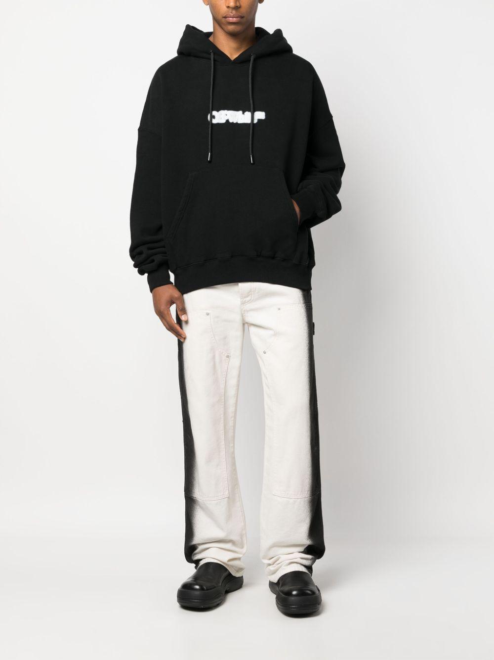 logo-print cotton hoodie Product Image