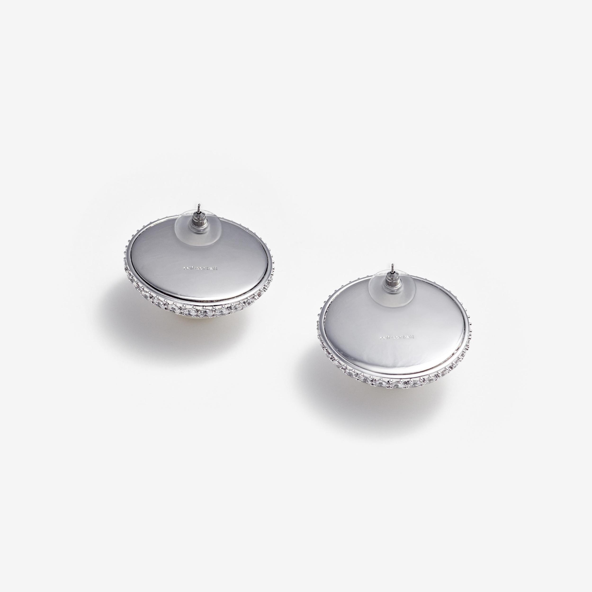 Crystal Pearl Earrings Product Image