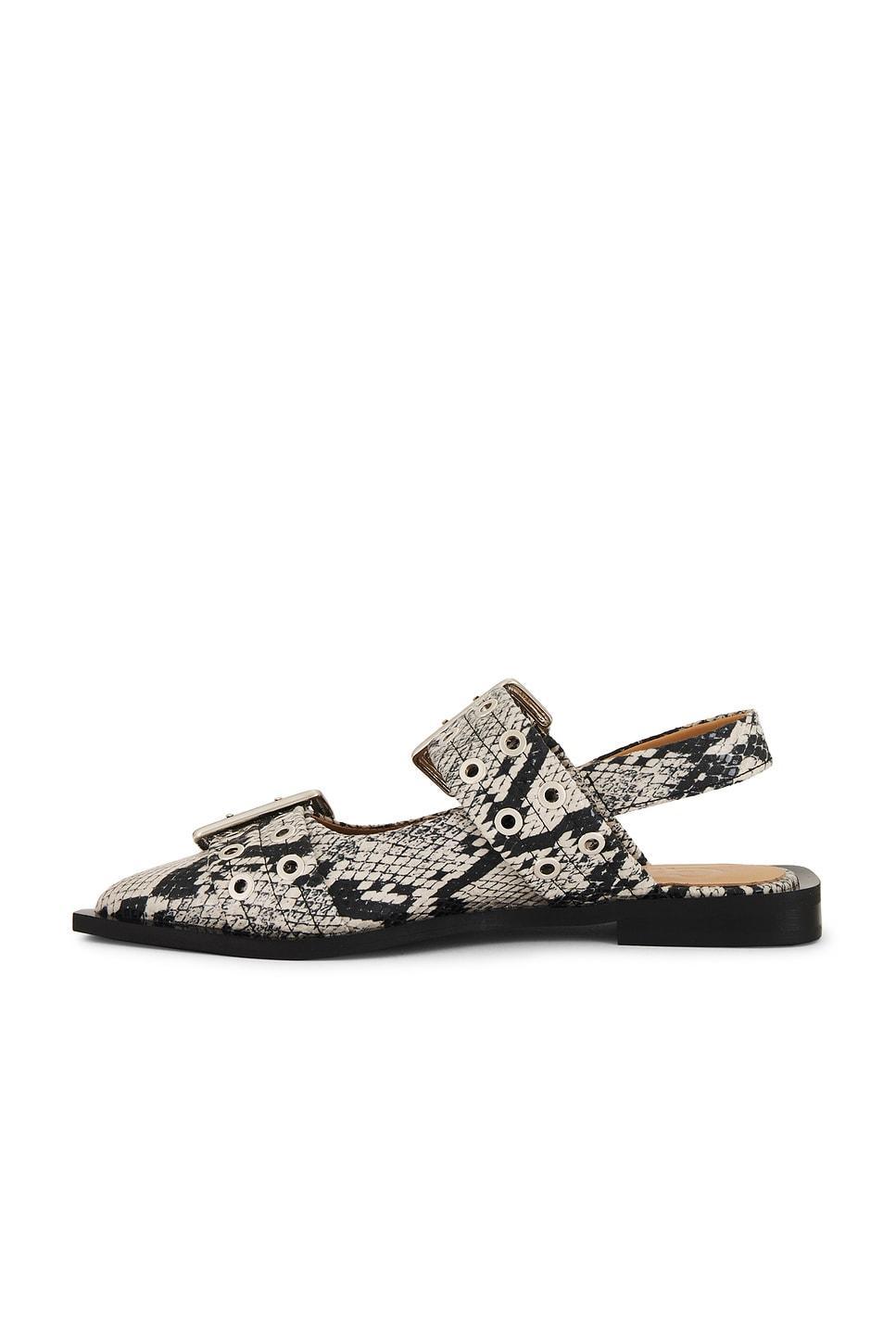 Buckle Ballerina Flats Ganni Product Image
