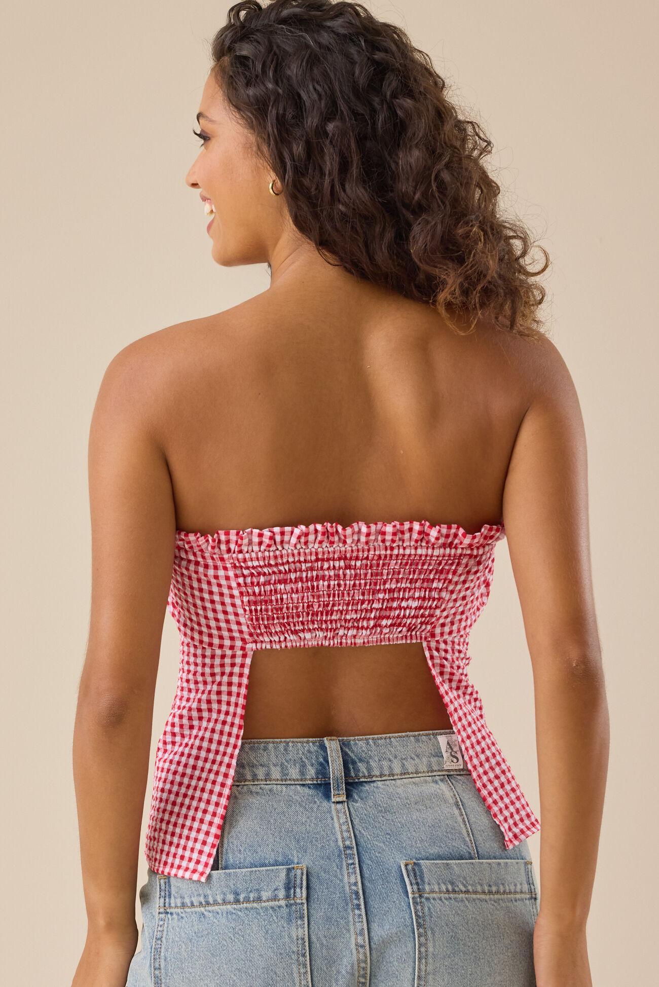Dixie Gingham Tube Top Product Image