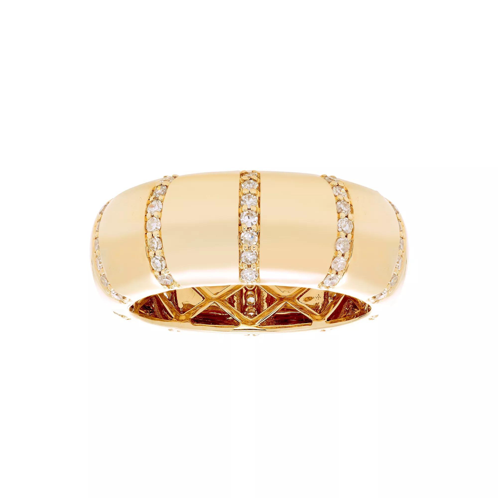 The Regal Collection 14k Gold 1/2 Carat T.W. IGI Certified Diamond Eternity Band, Women's, Size: 8 Product Image