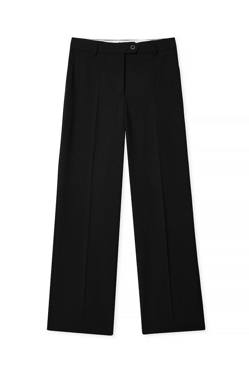 Tailored Mid Waist Suit Pants Product Image