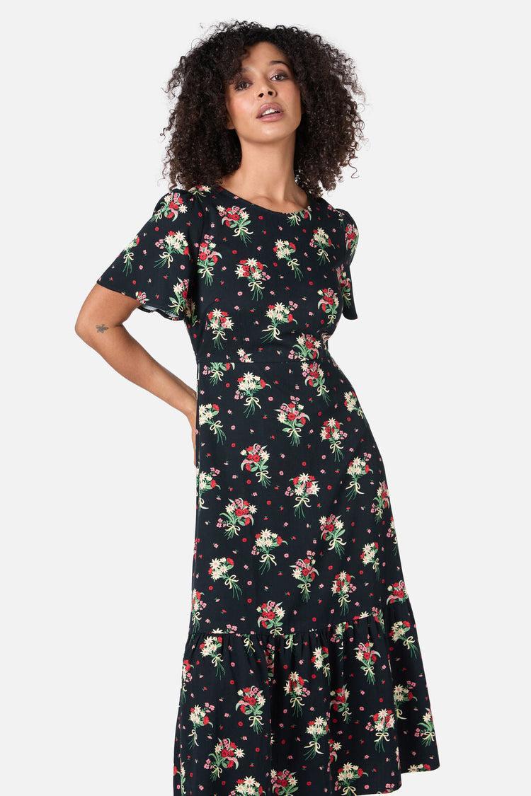 Lucia Floral Bow Dress Product Image