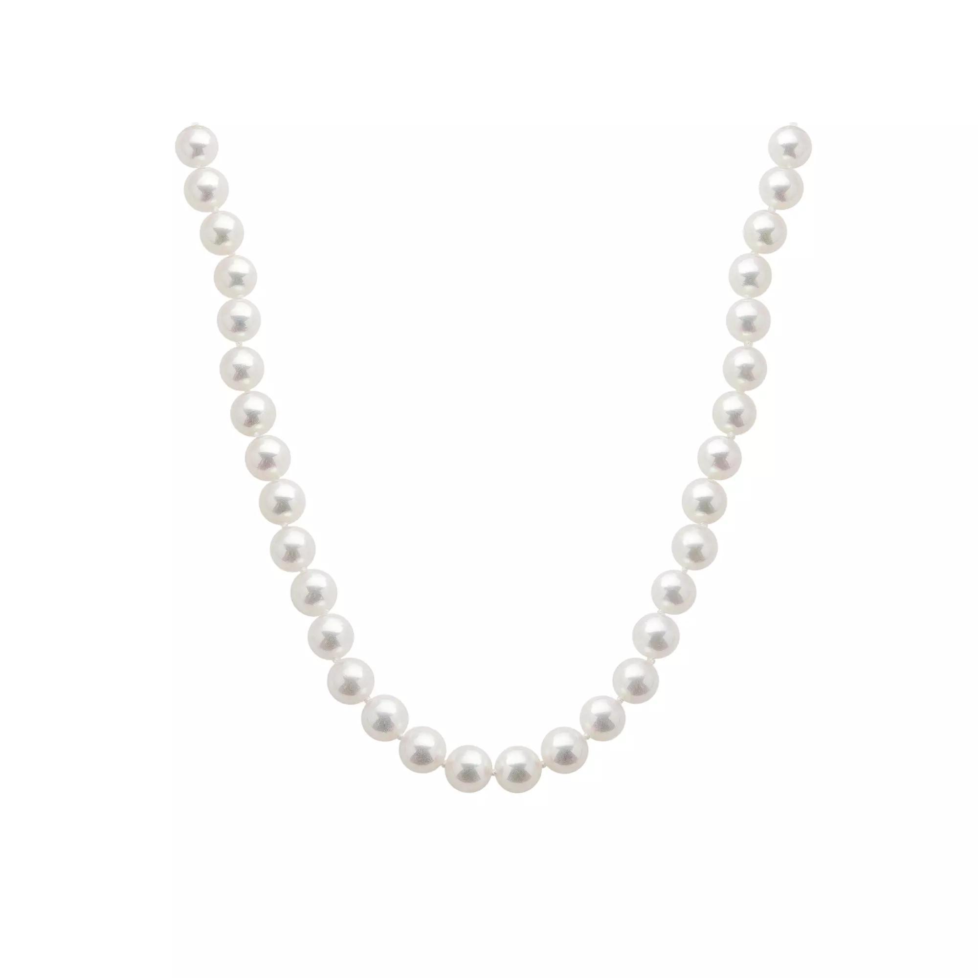 18k White Gold AAA Akoya Cultured Pearl Necklace - 16 in., Women's, Size: 16" Product Image