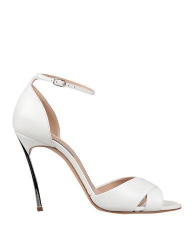 CASADEI Woman Sandals White Size 10 Leather Product Image