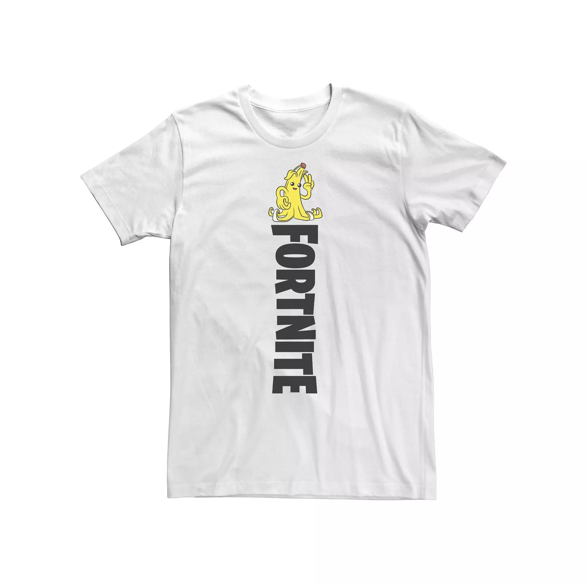 Big & Tall Fortnite Peely Peace Vertical Logo Tee, Men's, Size: 5XL, White Product Image