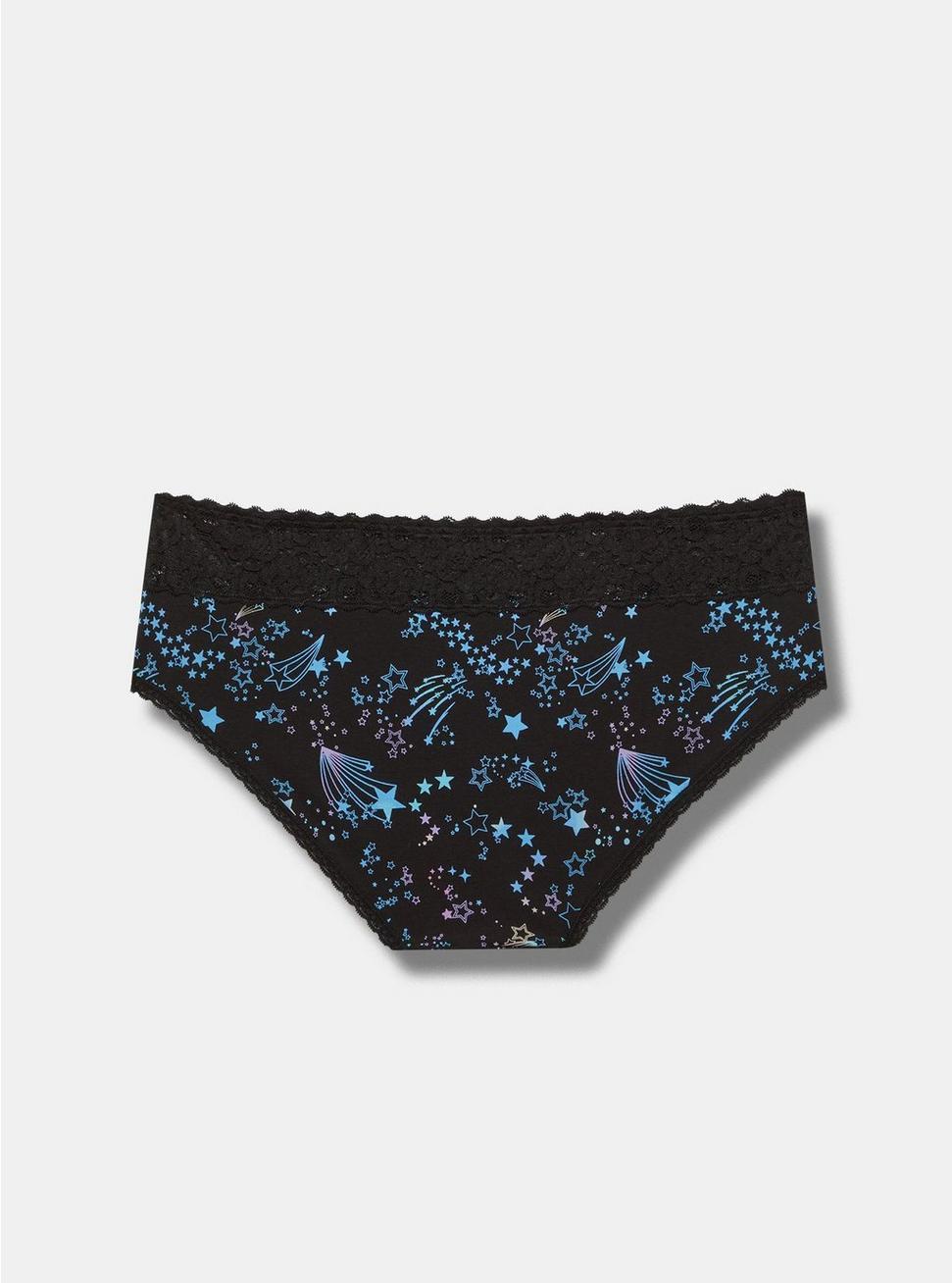 Mid-Rise Hipster Lace Trim Panty Product Image