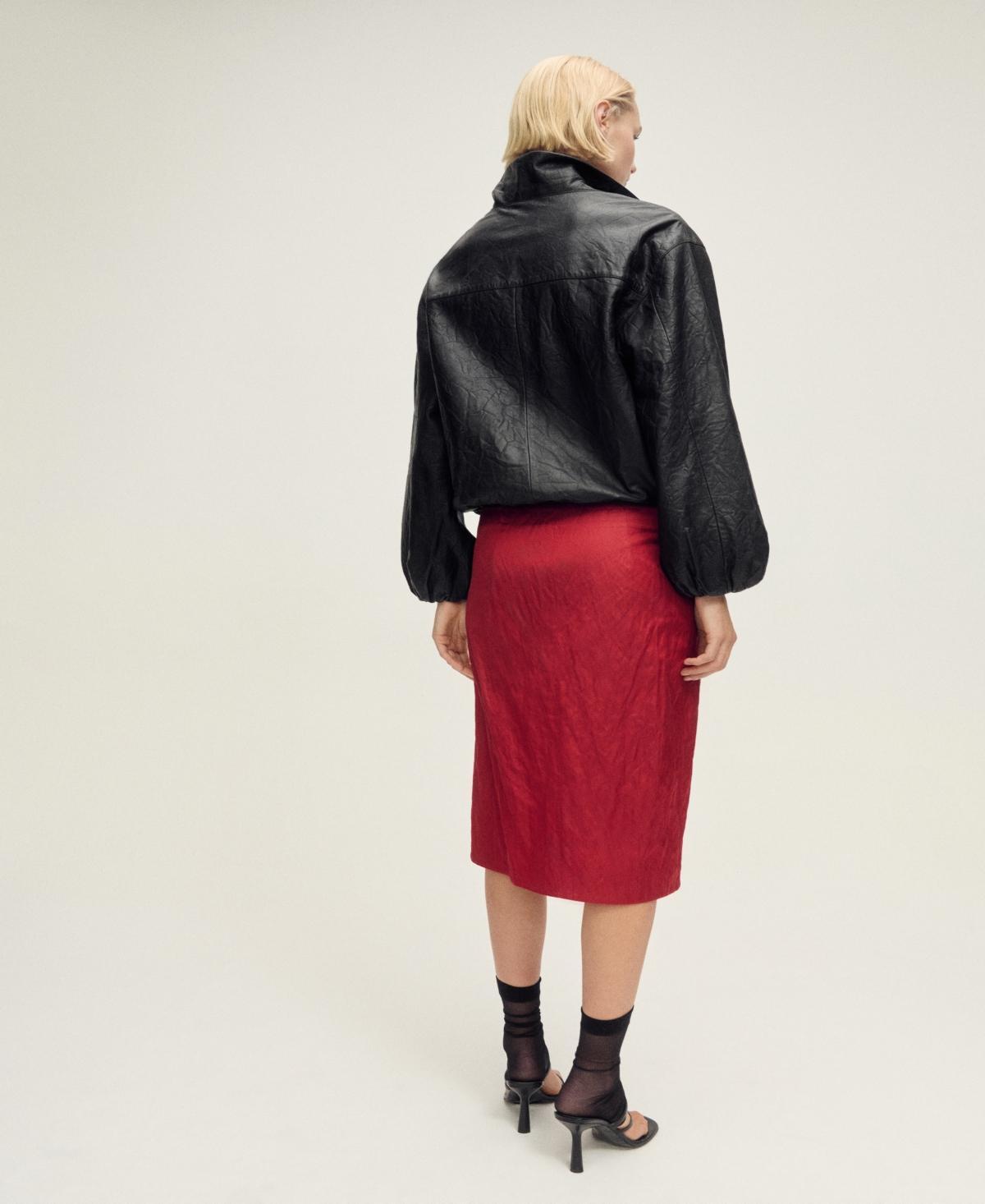 Multi-position textured skirt with bows - Women | MANGO USA Product Image