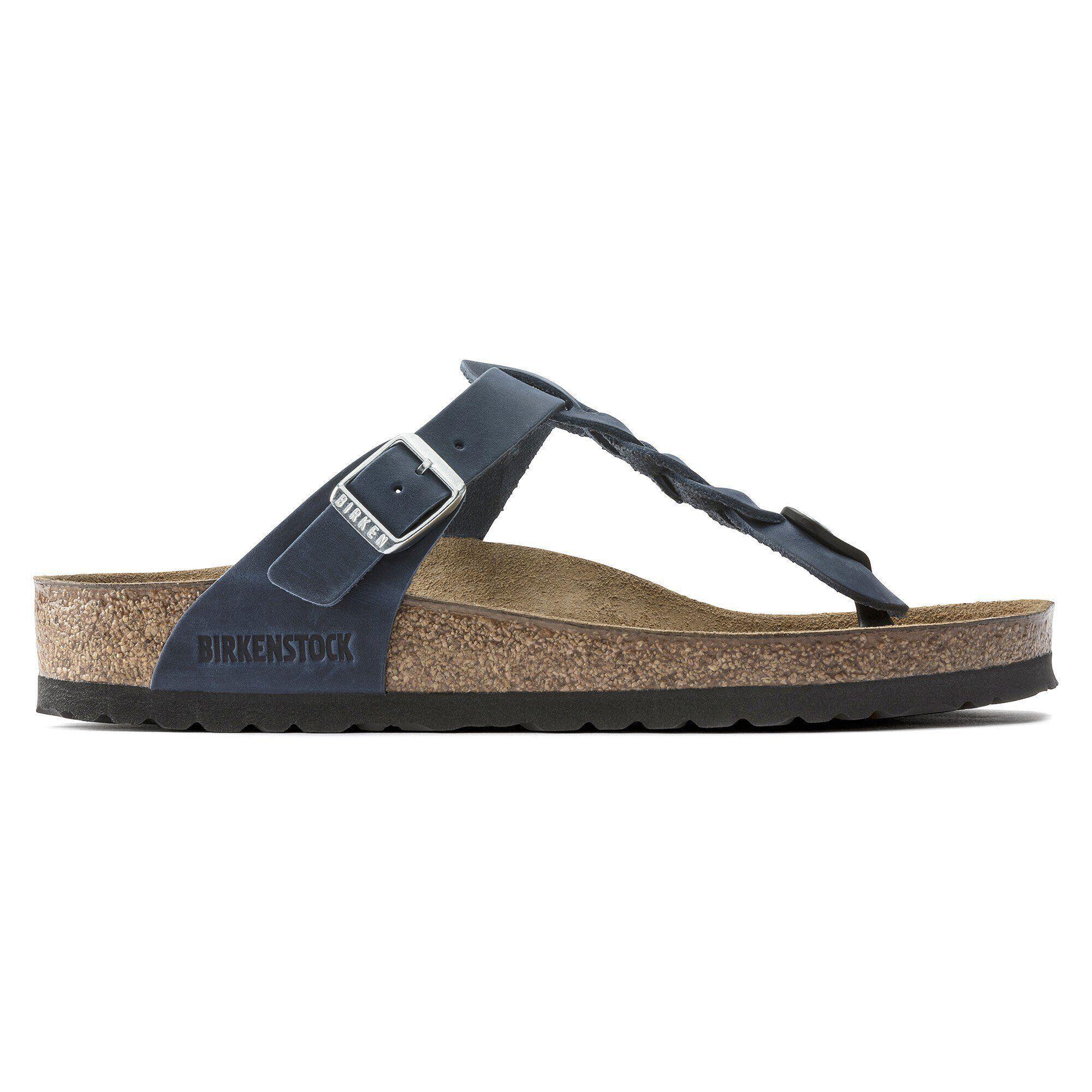 Gizeh Braided Oiled Leather Navy Product Image