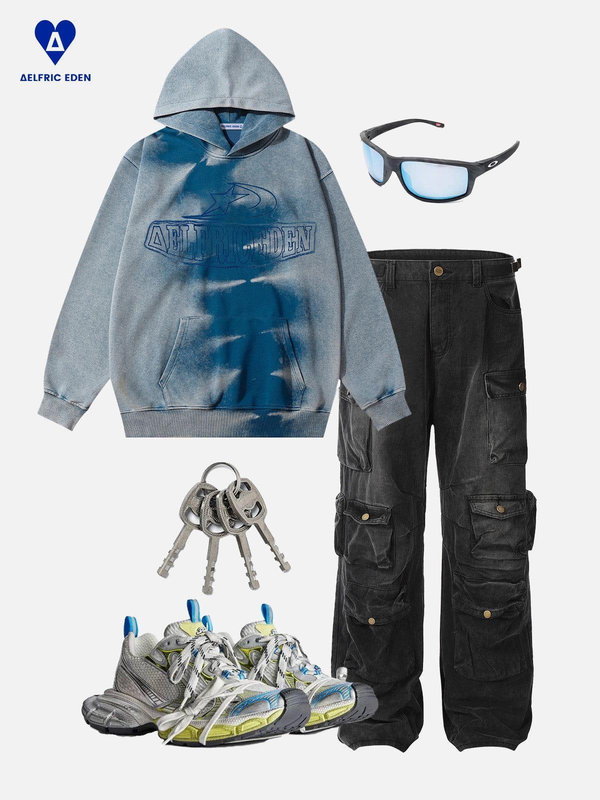 Aelfric Eden Tie Dye Washed Hoodie Product Image