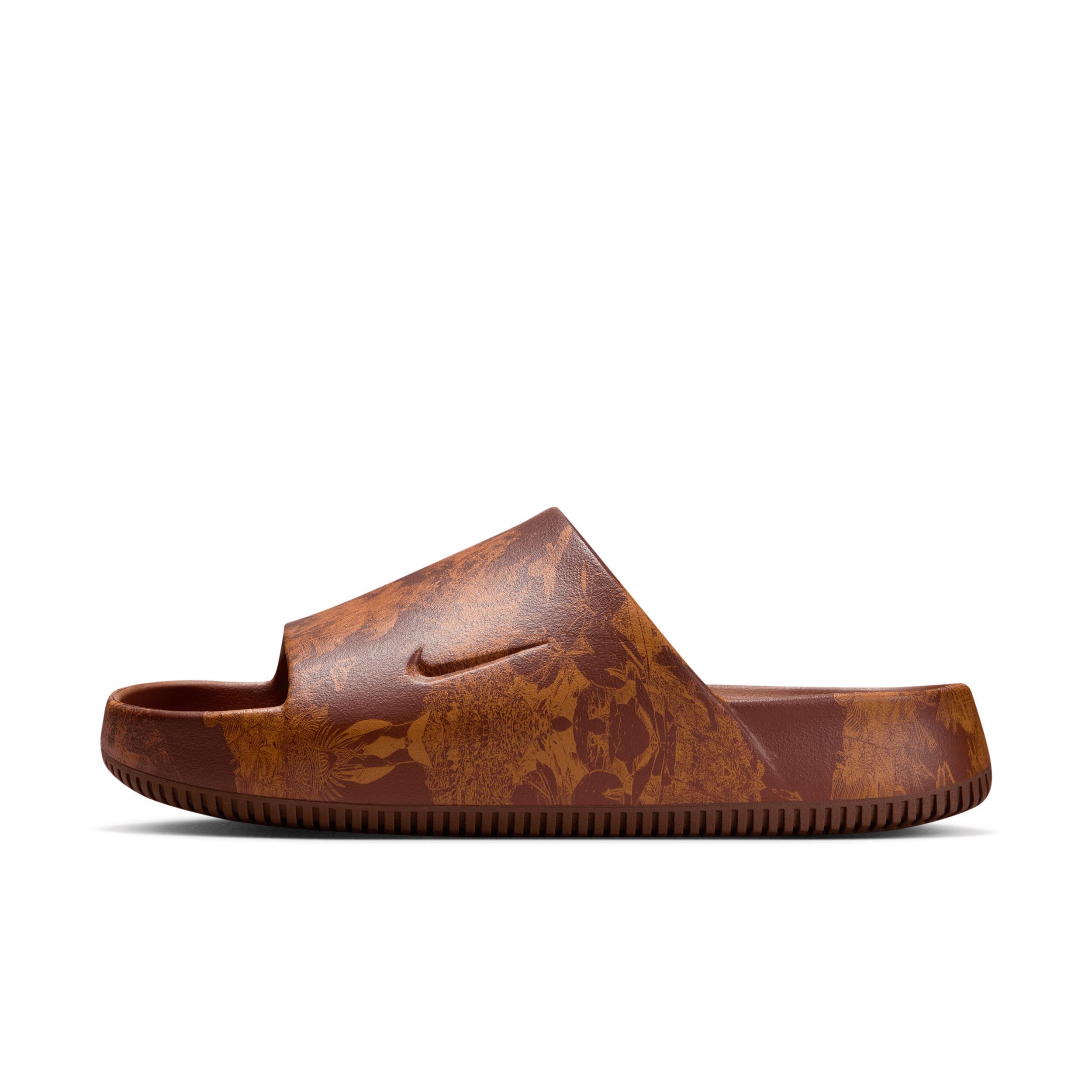 Nike Calm Slide Print Men's Sandals, Size: 9, Red Monarch Product Image