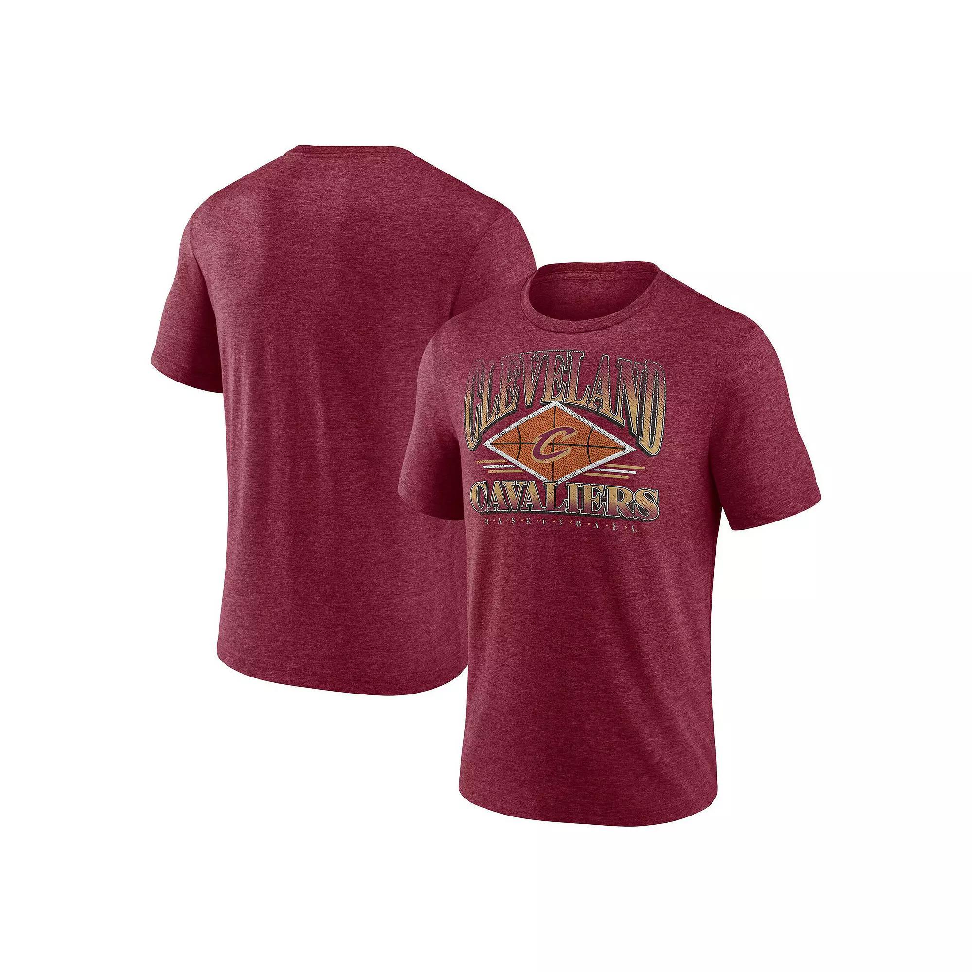 Men's Fanatics Wine Cleveland Cavaliers True Classics Power Phase Tri-Blend T-Shirt, Size: Medium, Team Product Image