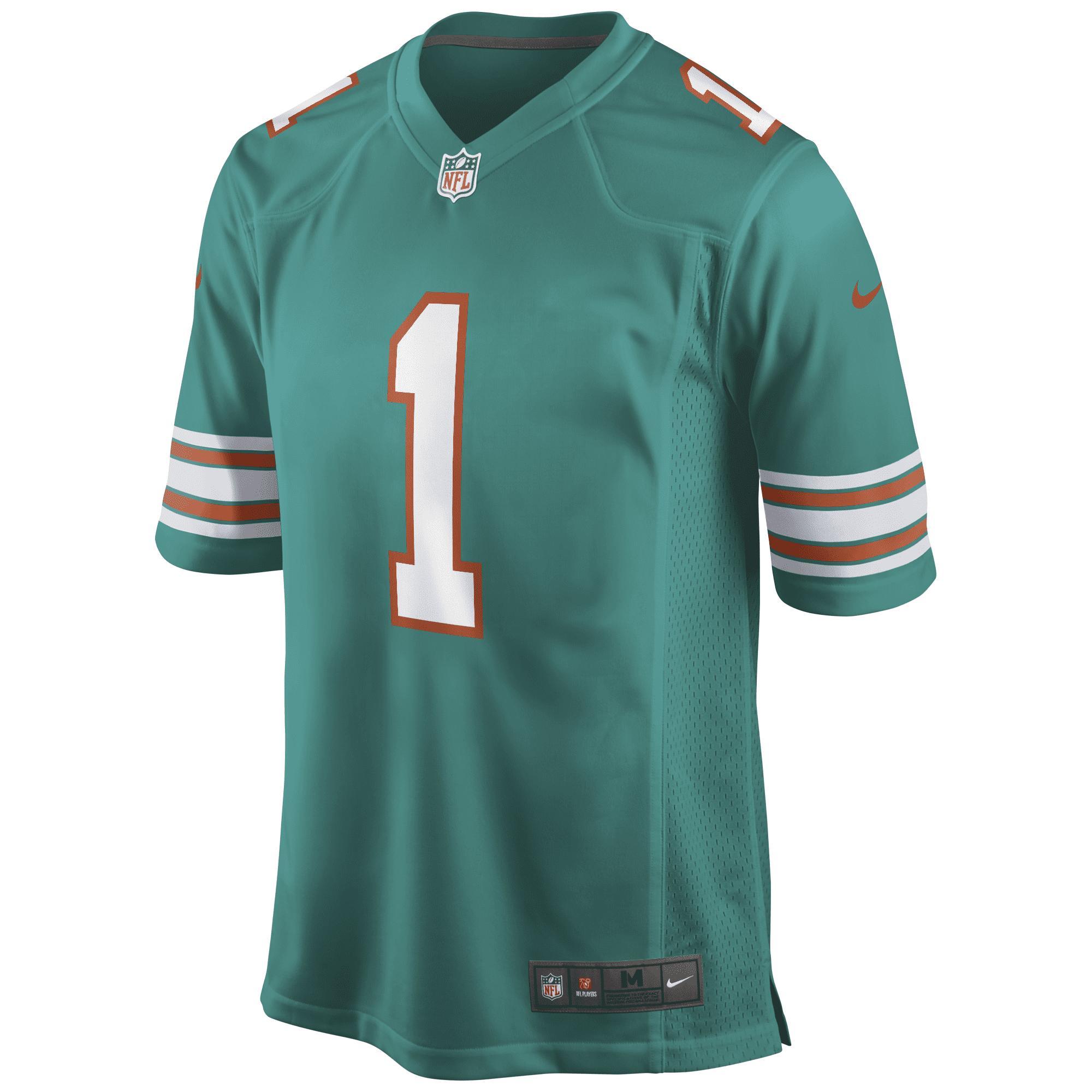 Men's Nike Tua Tagovailoa Aqua Miami Dolphins Alternate Game Jersey, Size: 3XL, Turquoise A Product Image