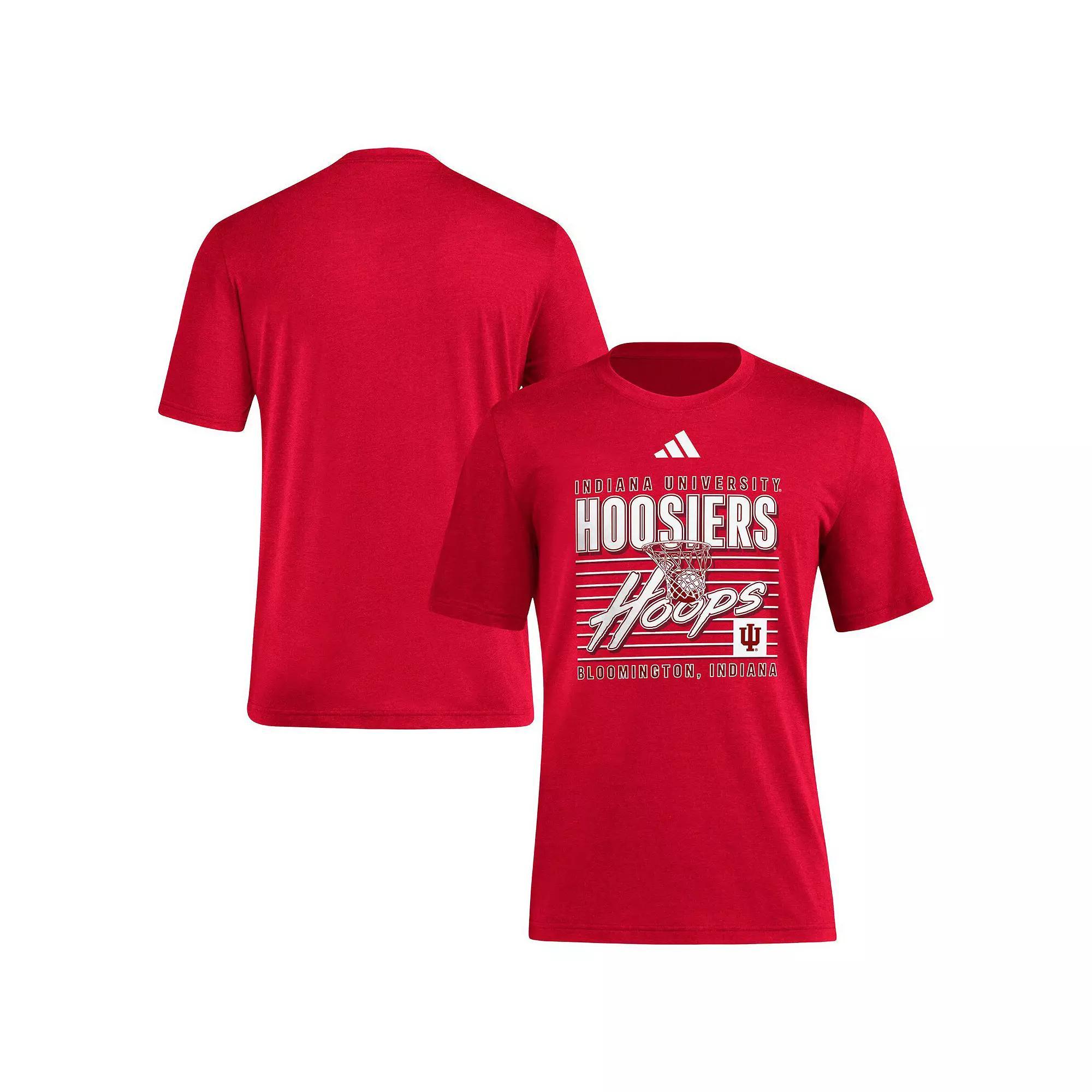 Men's adidas Crimson Indiana Hoosiers Locker Swish Tri-Blend T-Shirt, Size: 2XL, Red Product Image