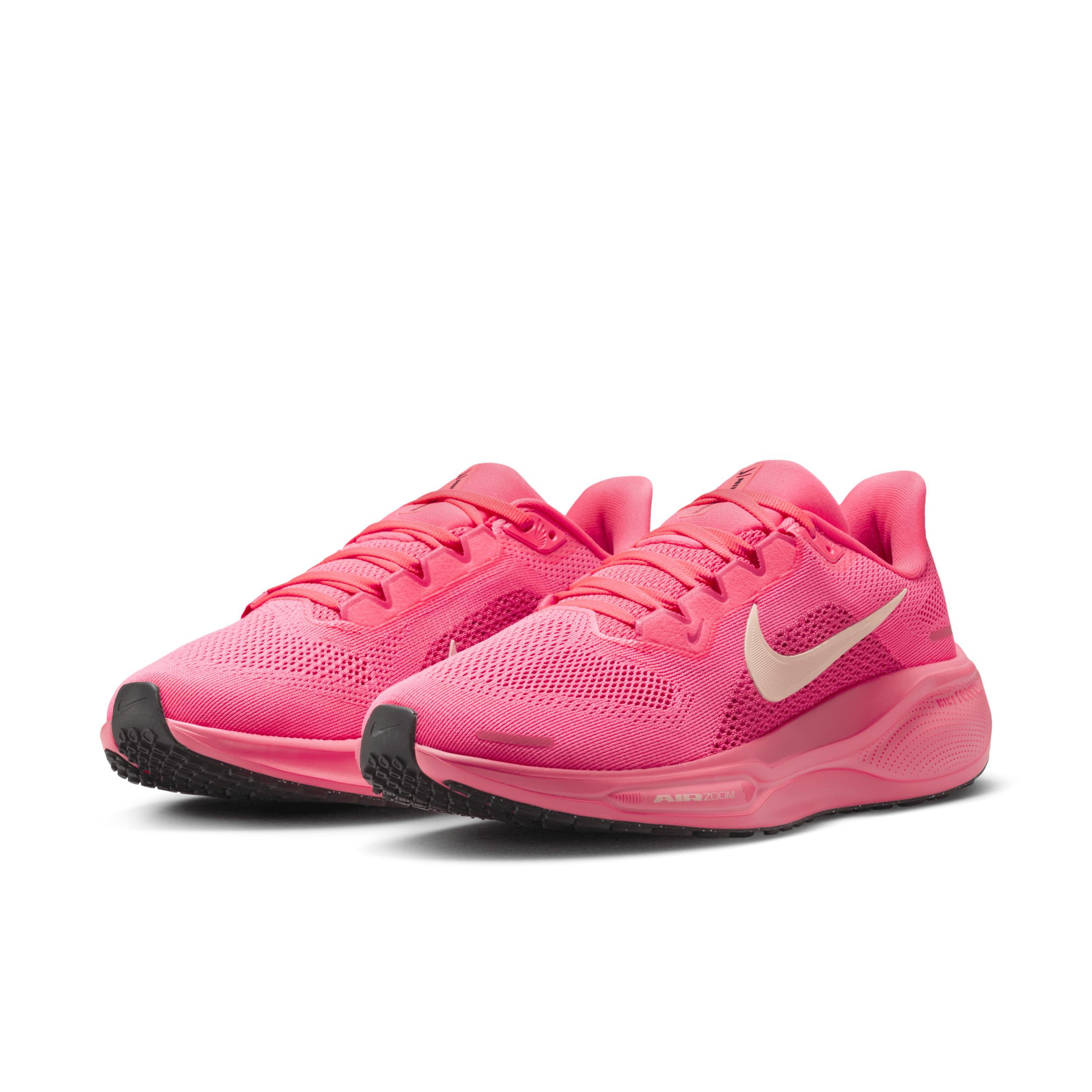 Nike Womens Air Zoom Pegasus 41 - Running Shoes Crimson Tint/Hot Punch/Aster Pink Product Image