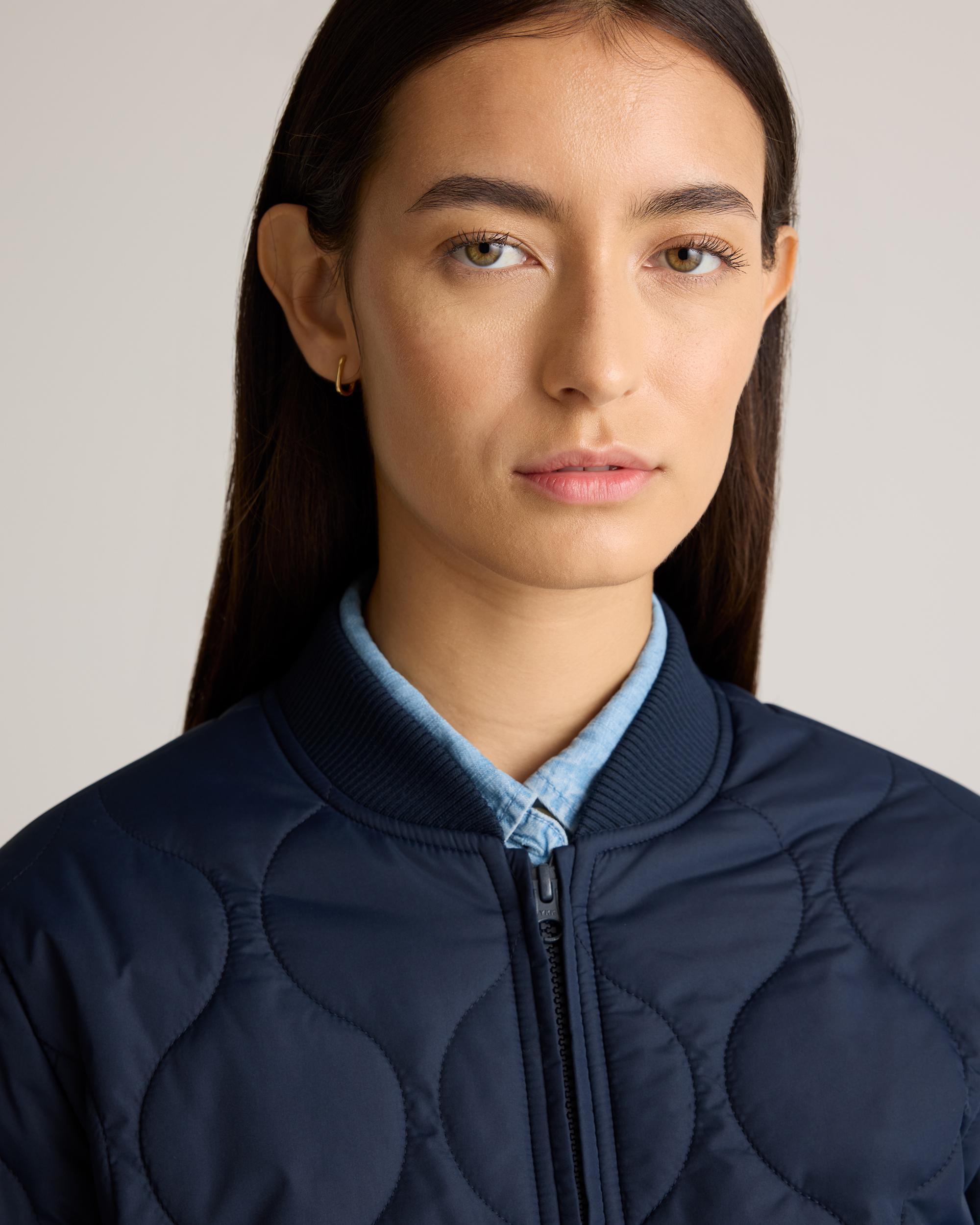 Quince | Women's Featherless Quilted Puffer Bomber Jacket Recycled Polyester Product Image