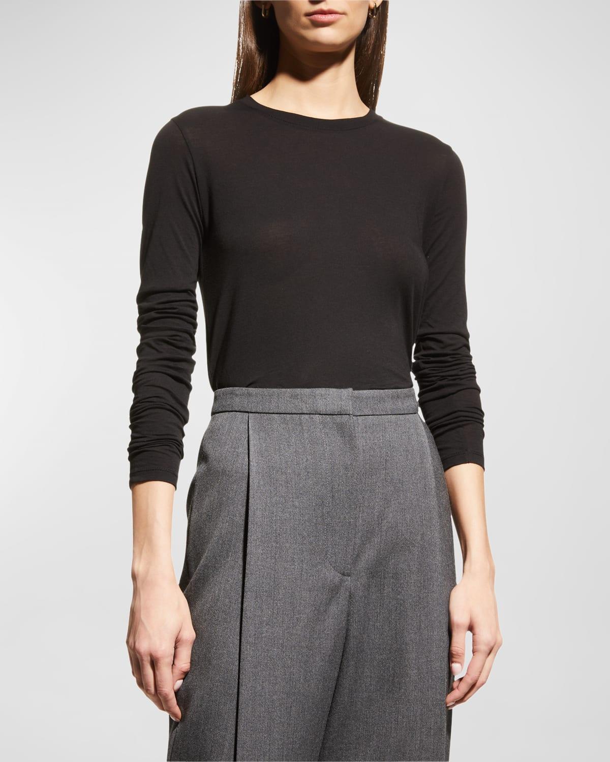 Essential Long-Sleeve Crewneck Tee Product Image