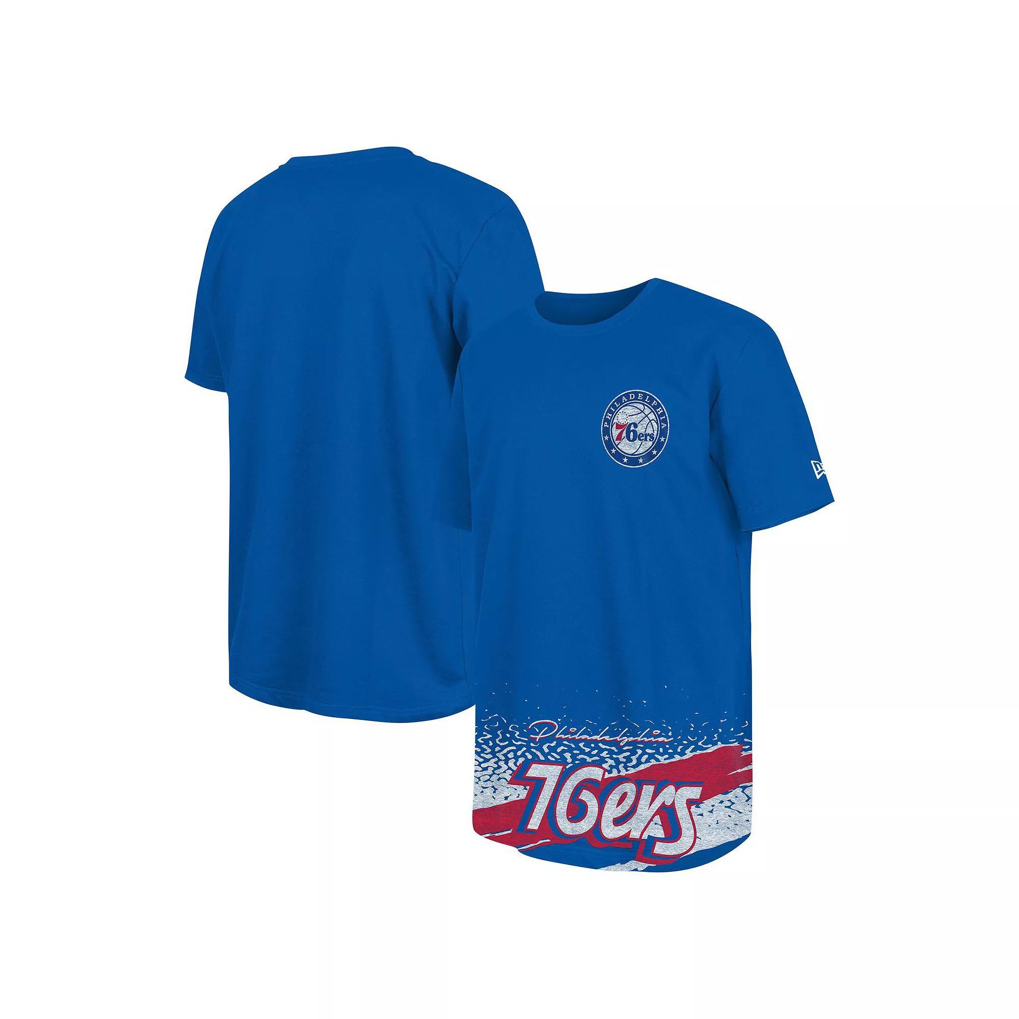 Men's New Era Royal Philadelphia 76ers Sport Classic T-Shirt, Size: XL, 76r Blue Product Image