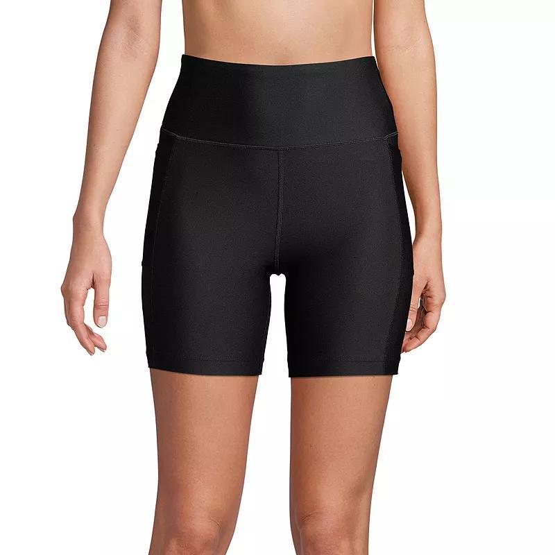 Womens Lands End 6 Chlorine-Resistant UPF 50 Swim Shorts Product Image