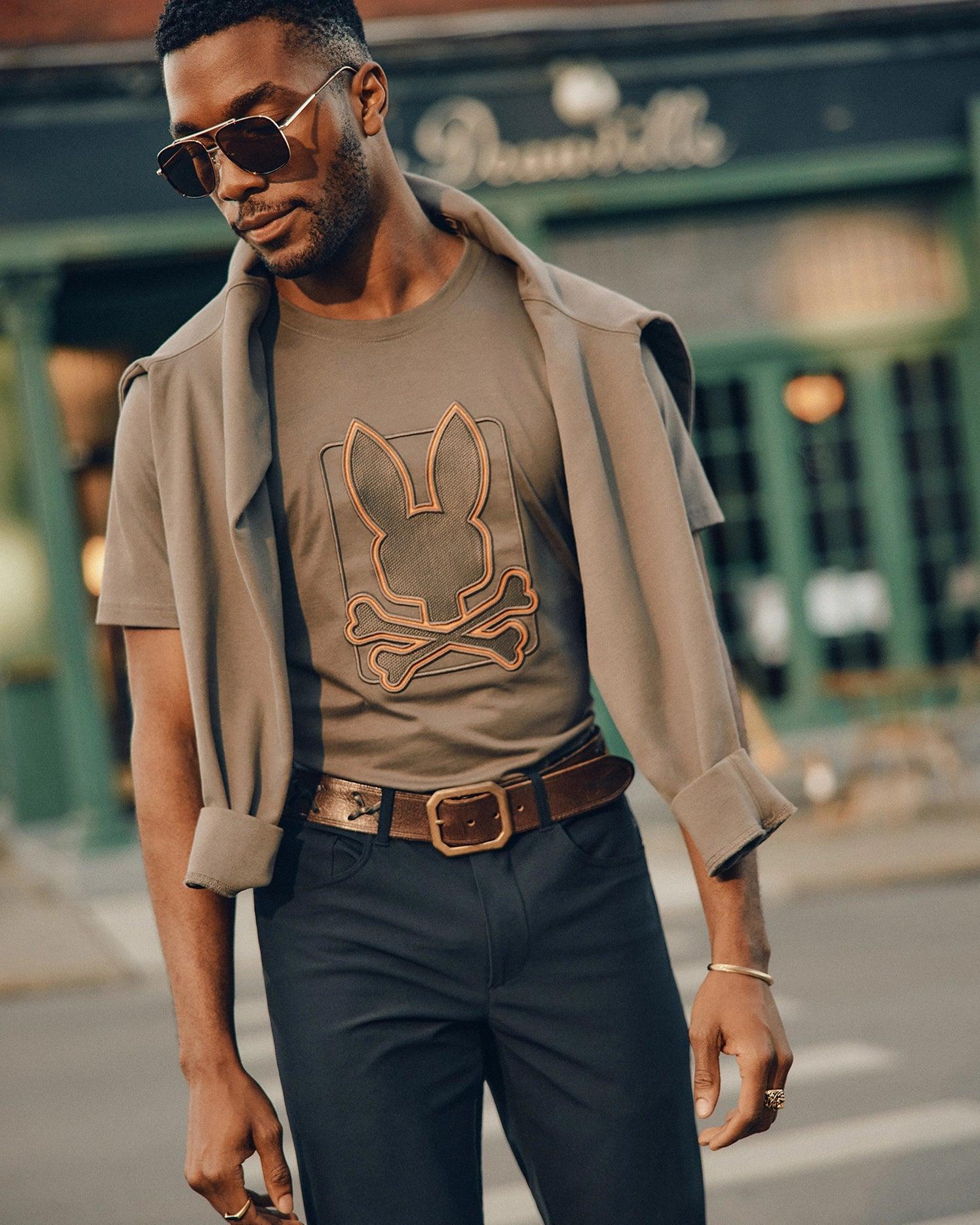 MENS PIERCE EMBROIDERED GRAPHIC TEE - B6U115E200 Product Image