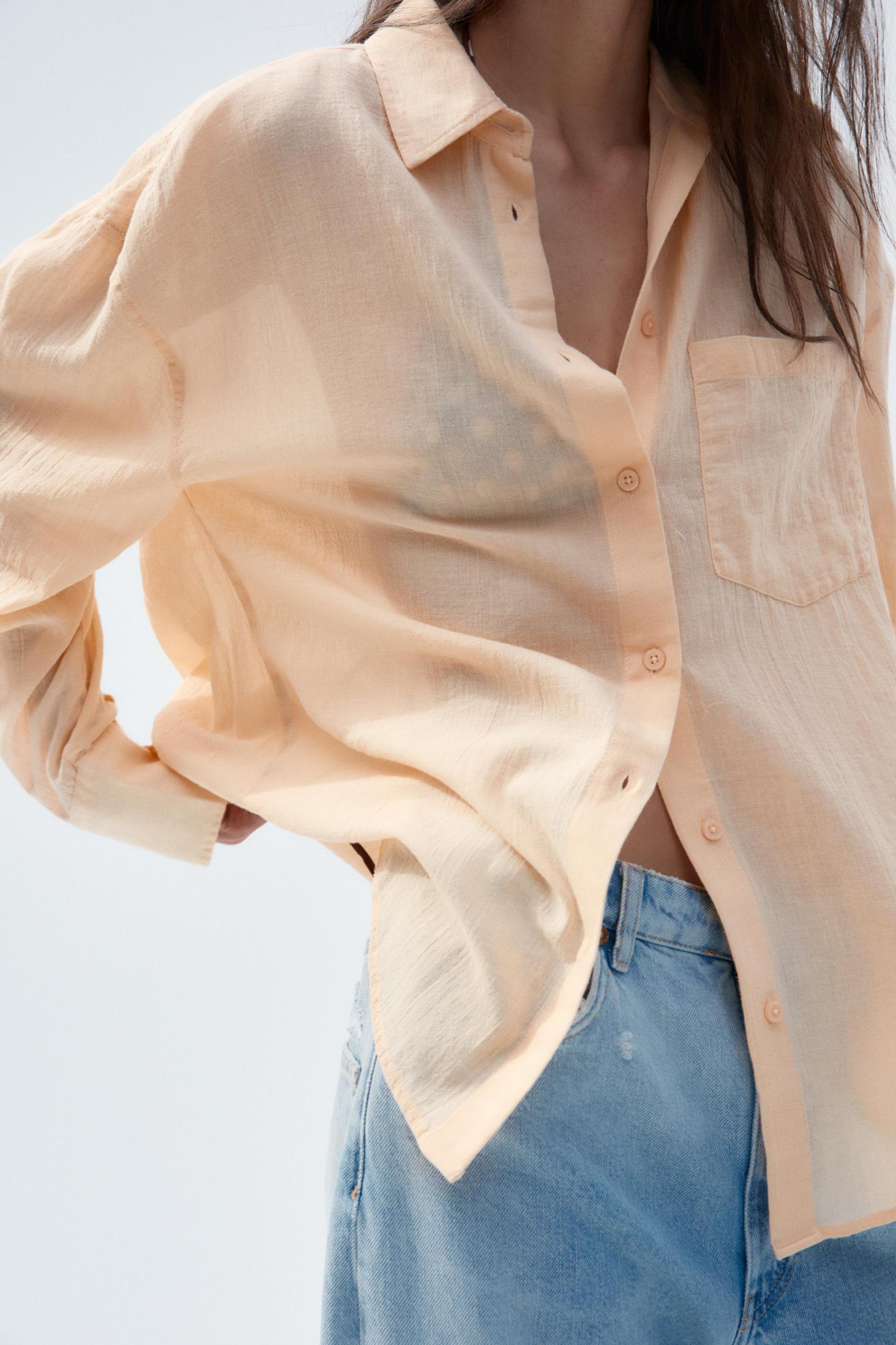 OVERSIZED GAUZE SHIRT Product Image