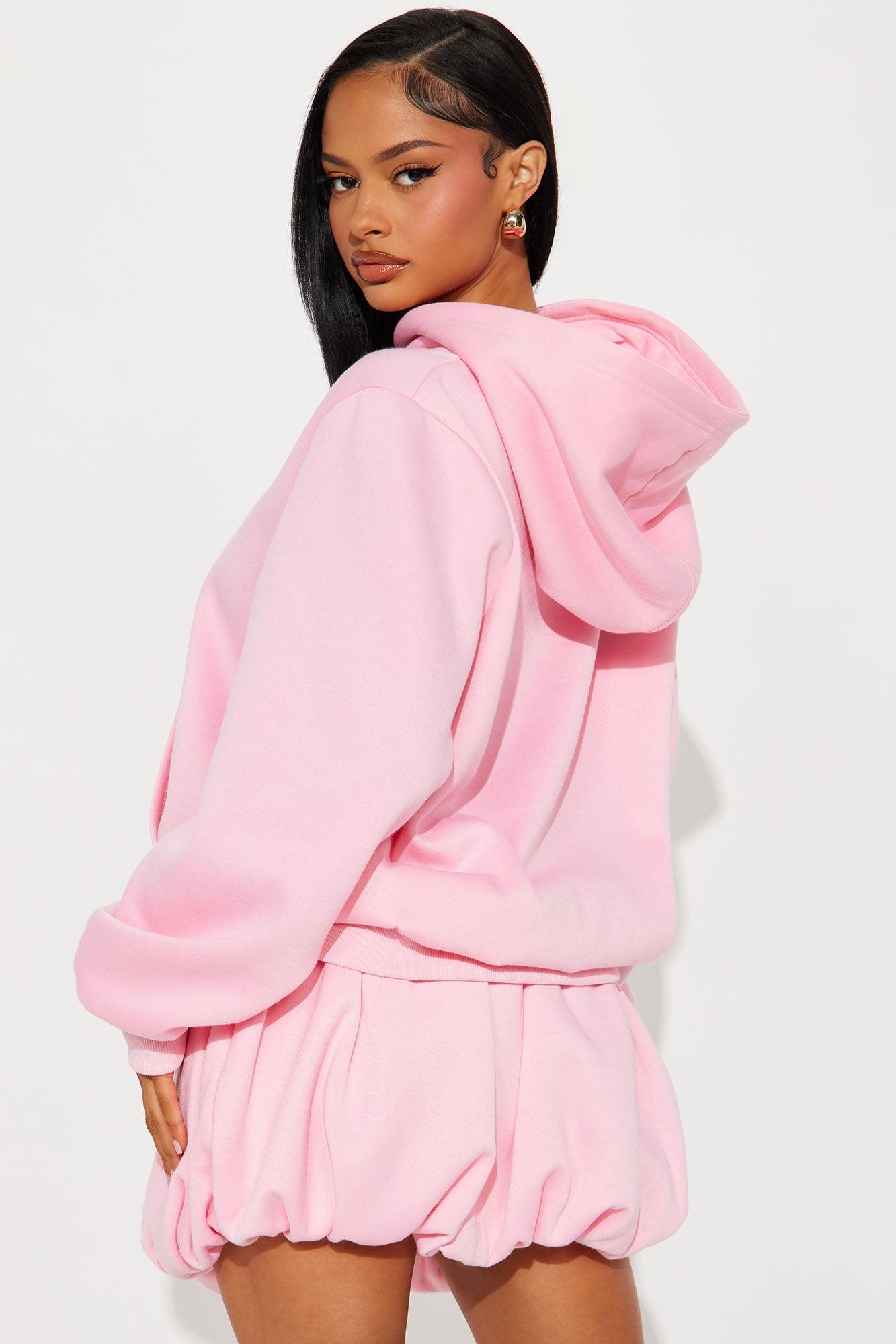 Bow Bubble Skirt Set - Pink Product Image