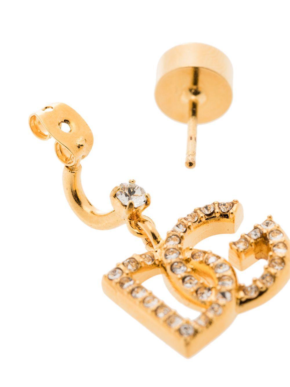 rhinestone-embellished D&G earrings Product Image