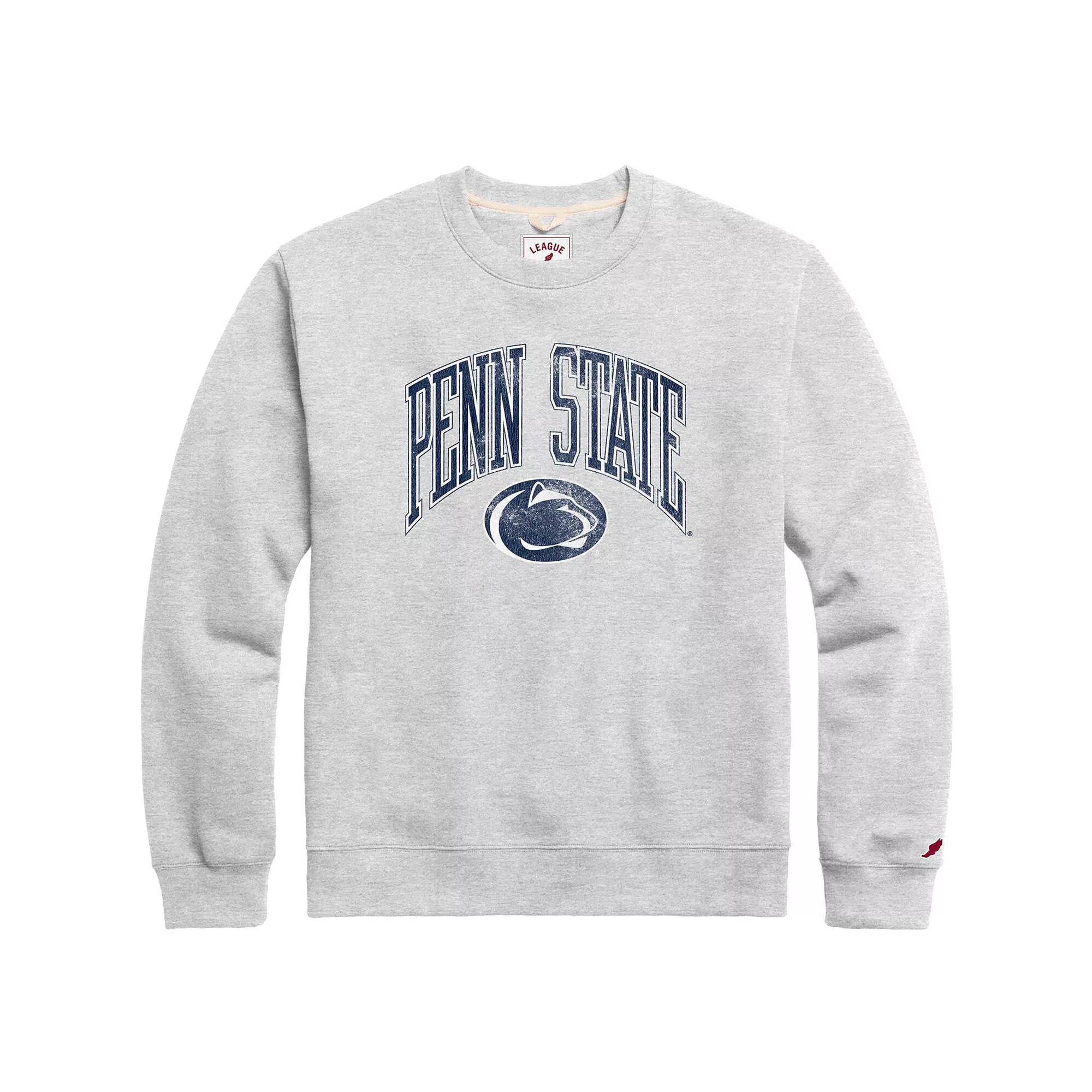 Men's League Collegiate Wear Heather Gray Penn State Nittany Lions Tall Arch Essential Pullover Sweatshirt, Size: 2XL, Grey Product Image