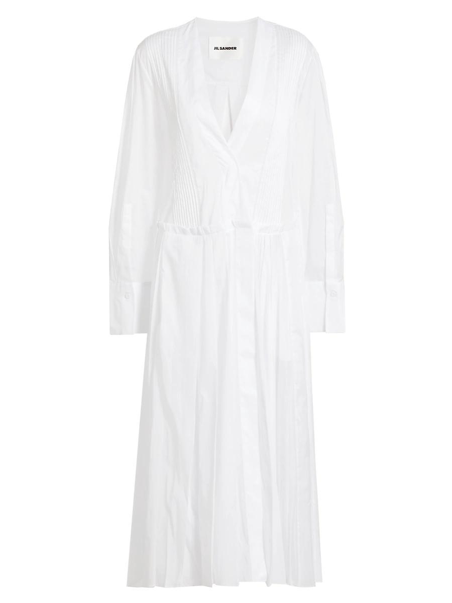 Womens Organza Cotton Maxi Dress Product Image