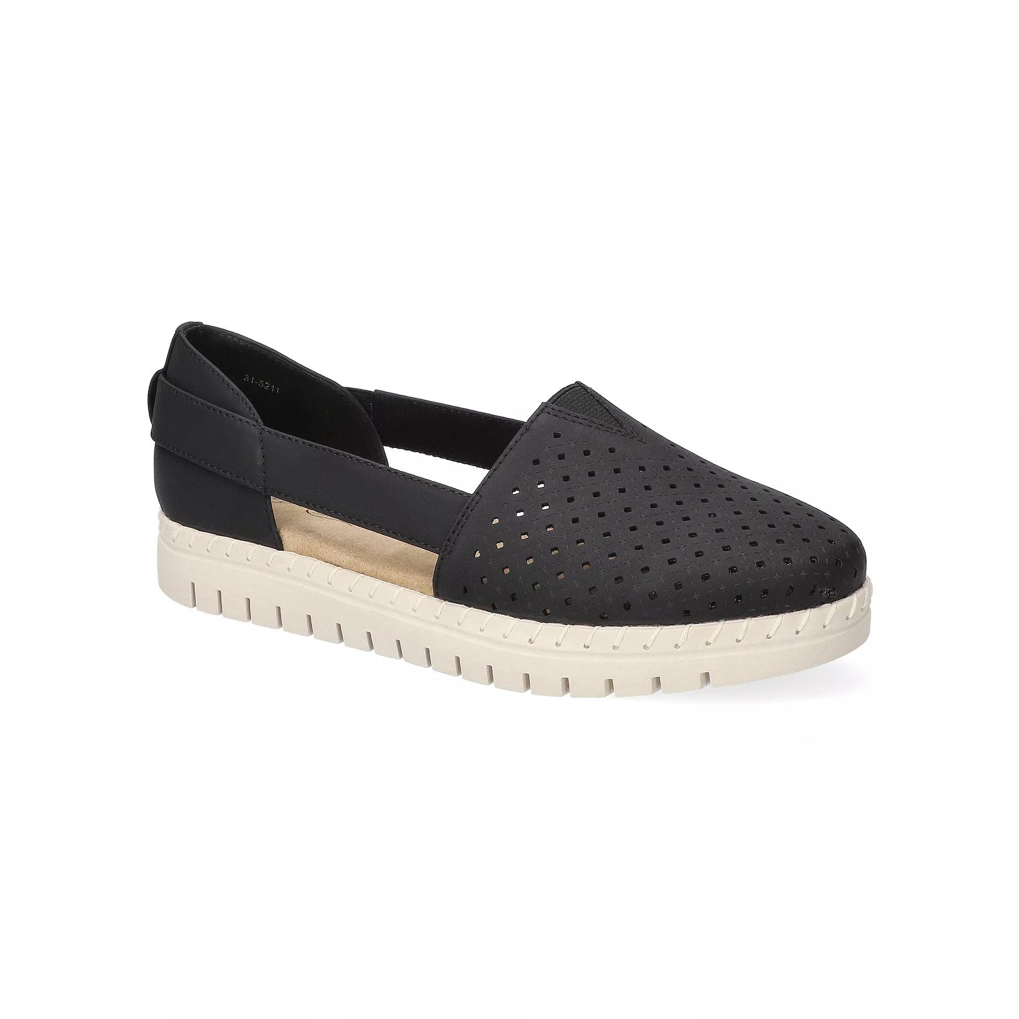 Easy Street Fedra Women's Slingback Comfort Flats, Size: 7.5 XW, Black Product Image