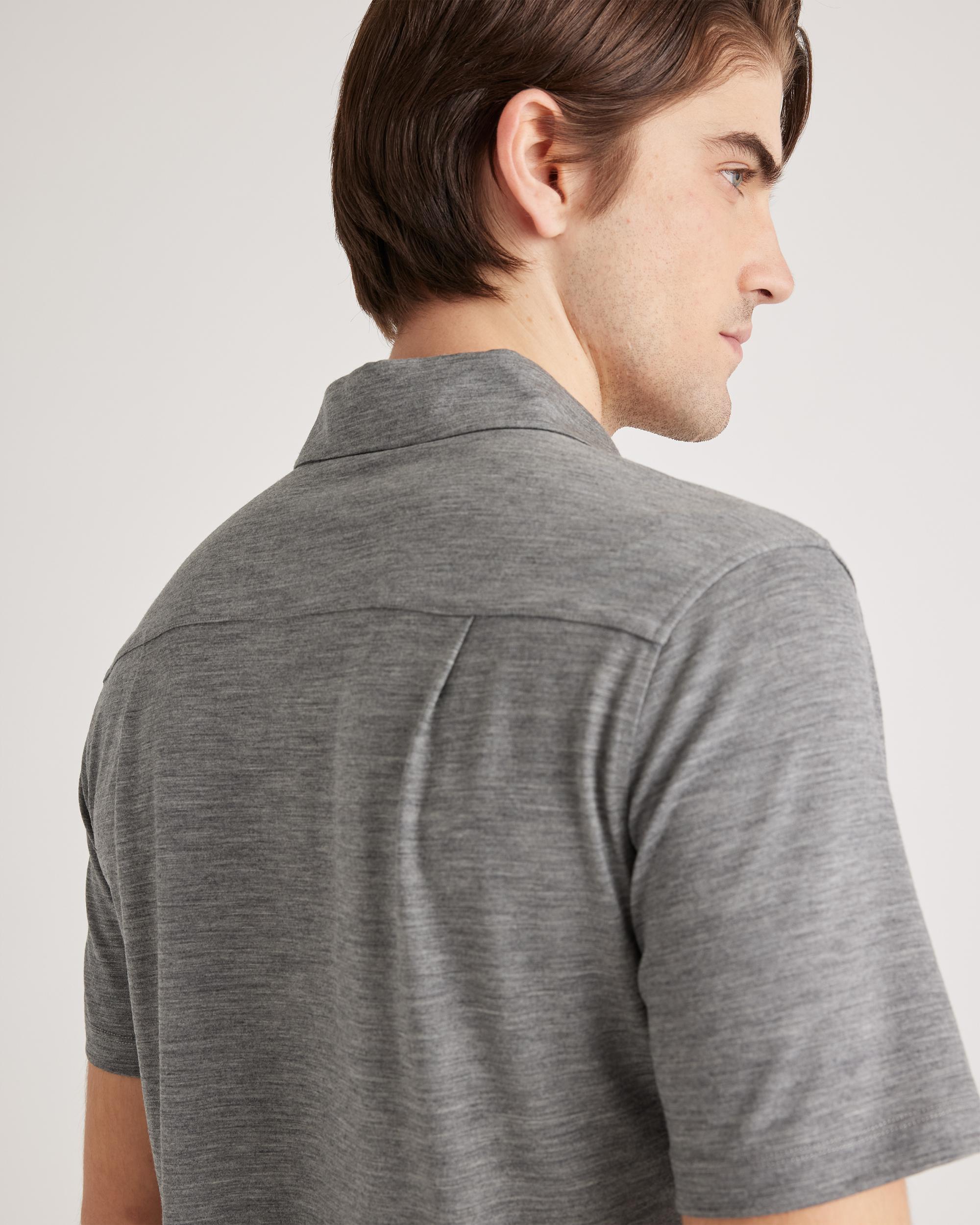Quince | Men's Extra-Fine Australian Merino Polo Merino/Cotton Product Image