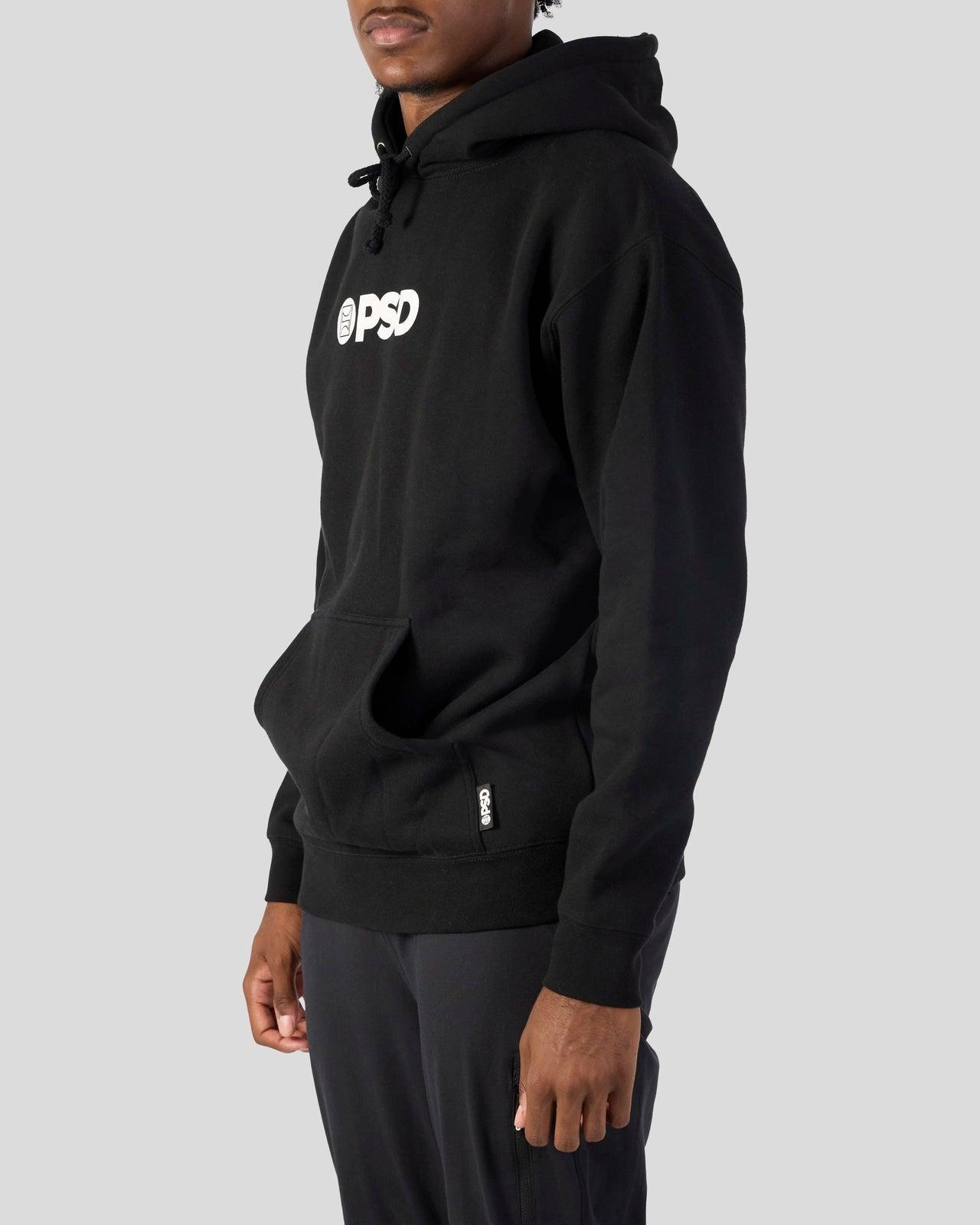 PSD Black Hoodie Male Product Image