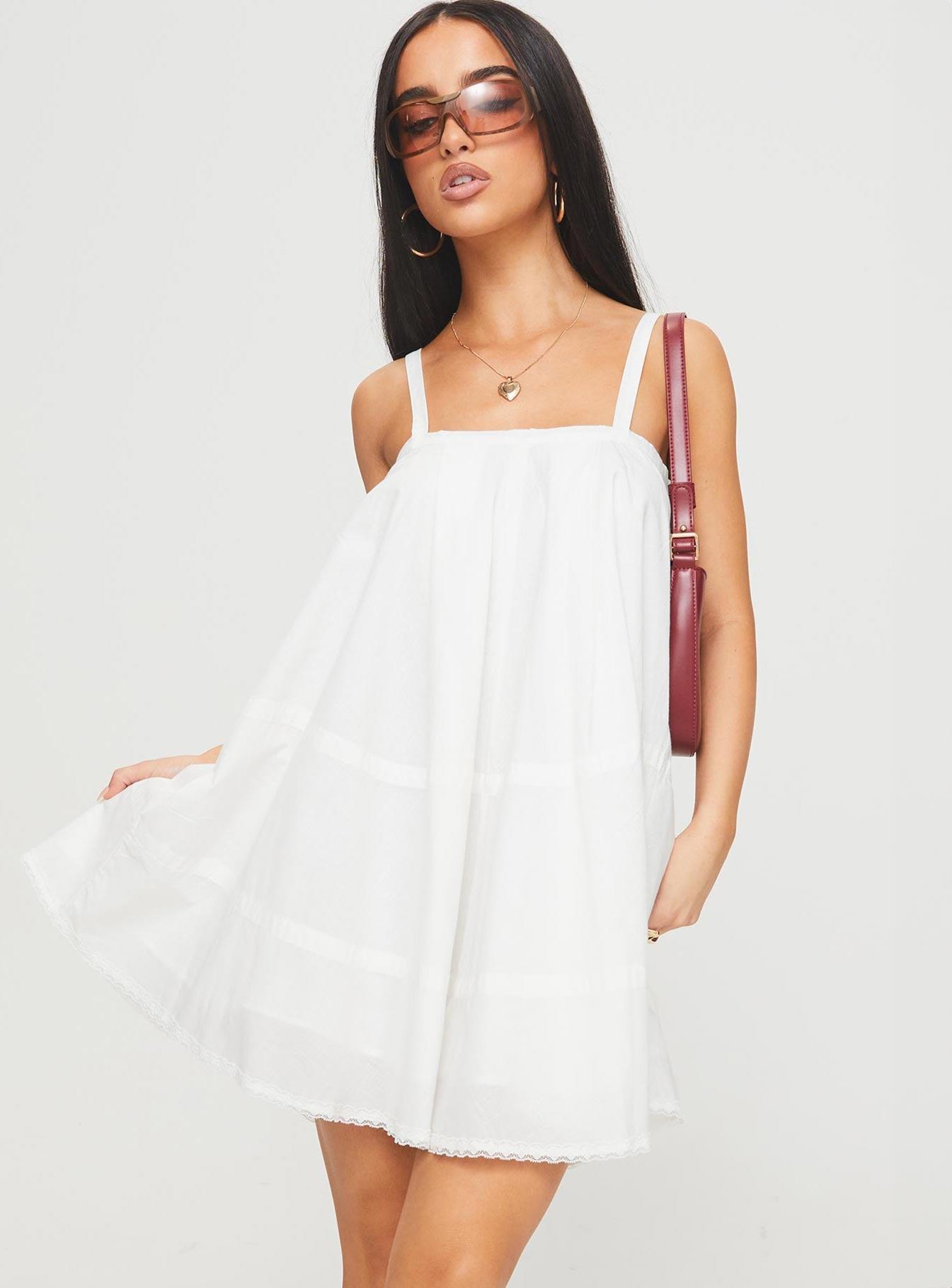 Jubilant Mini Dress White Product Image